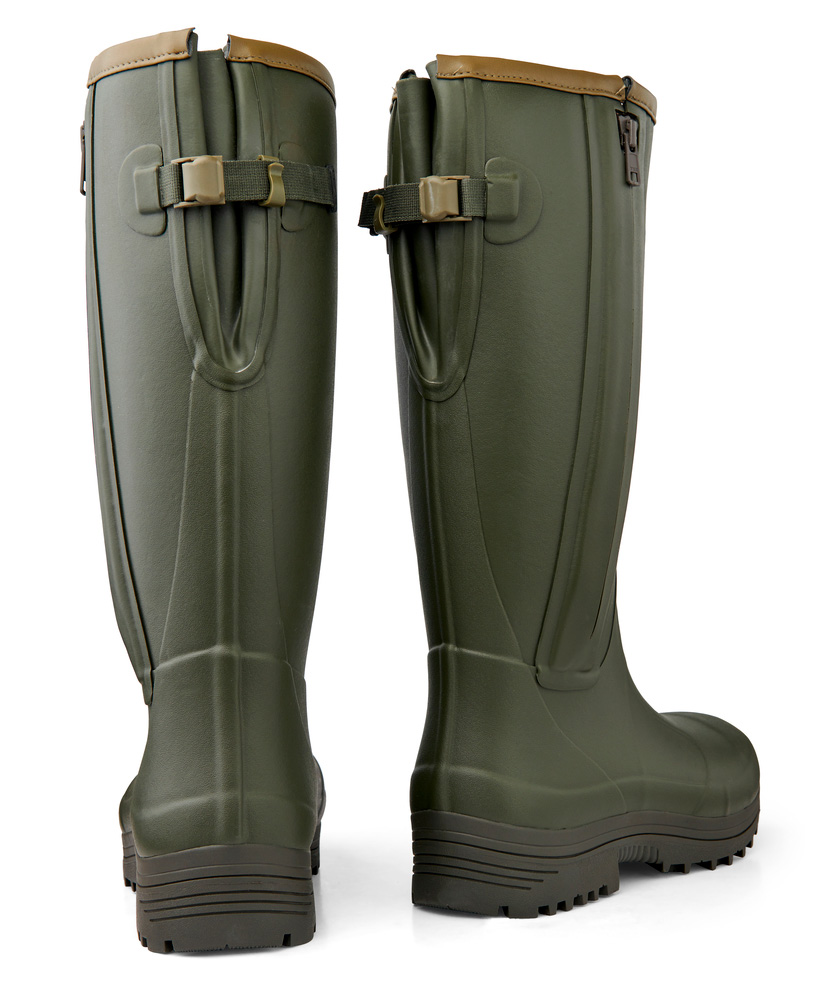 Gateway1 Pheasant Game 18" 5mm side-zip gummist&oslash;vler, Dark Olive, large image number 2