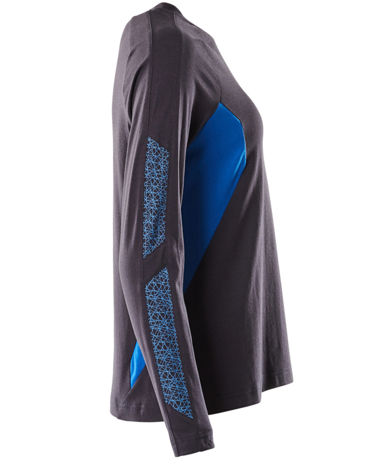 Mascot Accelerate l&aring;ng&auml;rmad T-shirt dam, M&ouml;rk Marin/ Azurbl&aring;, large image number 2