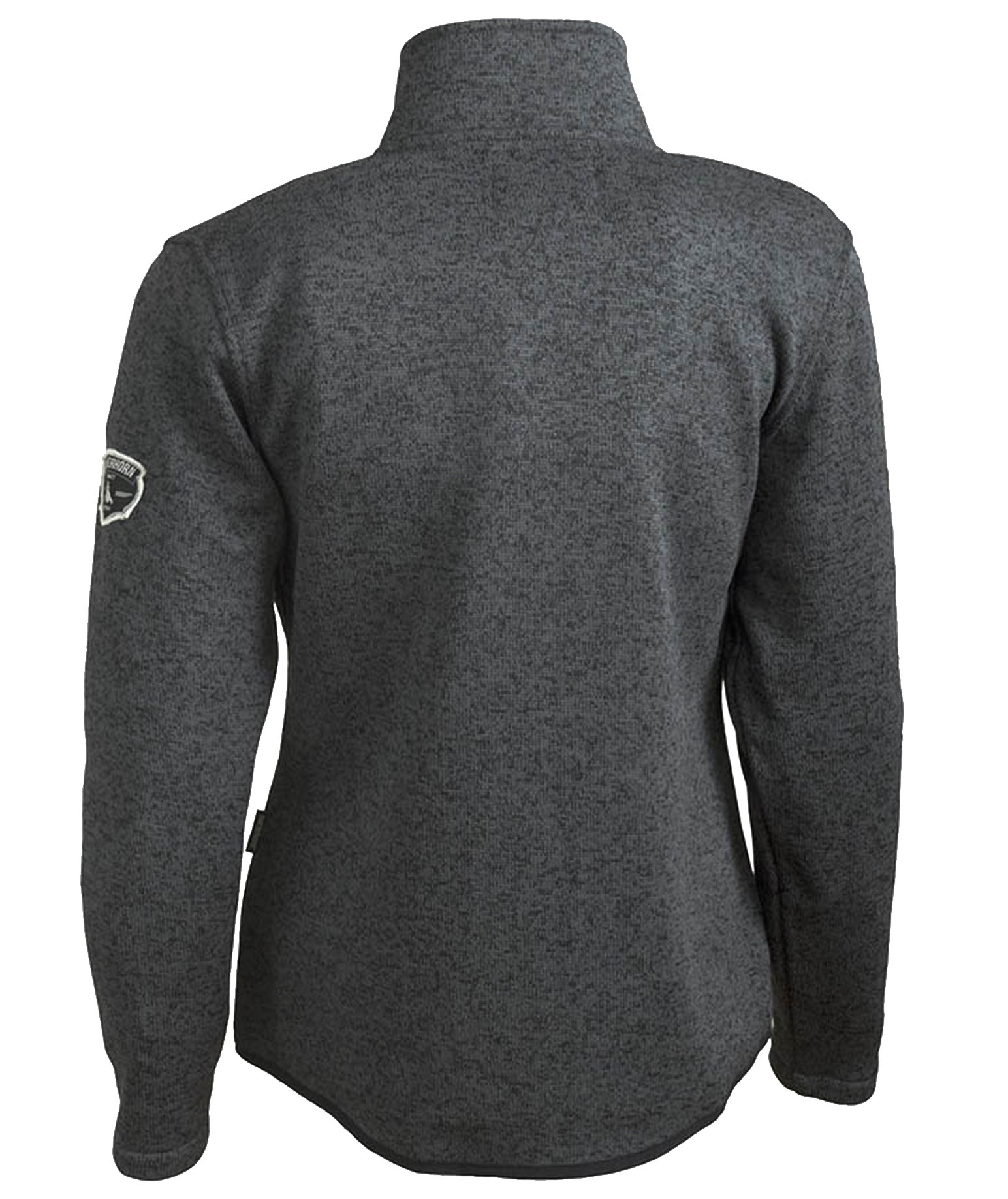 Matterhorn Almer stickad fleecejacka dam, M&ouml;rkgr&aring;