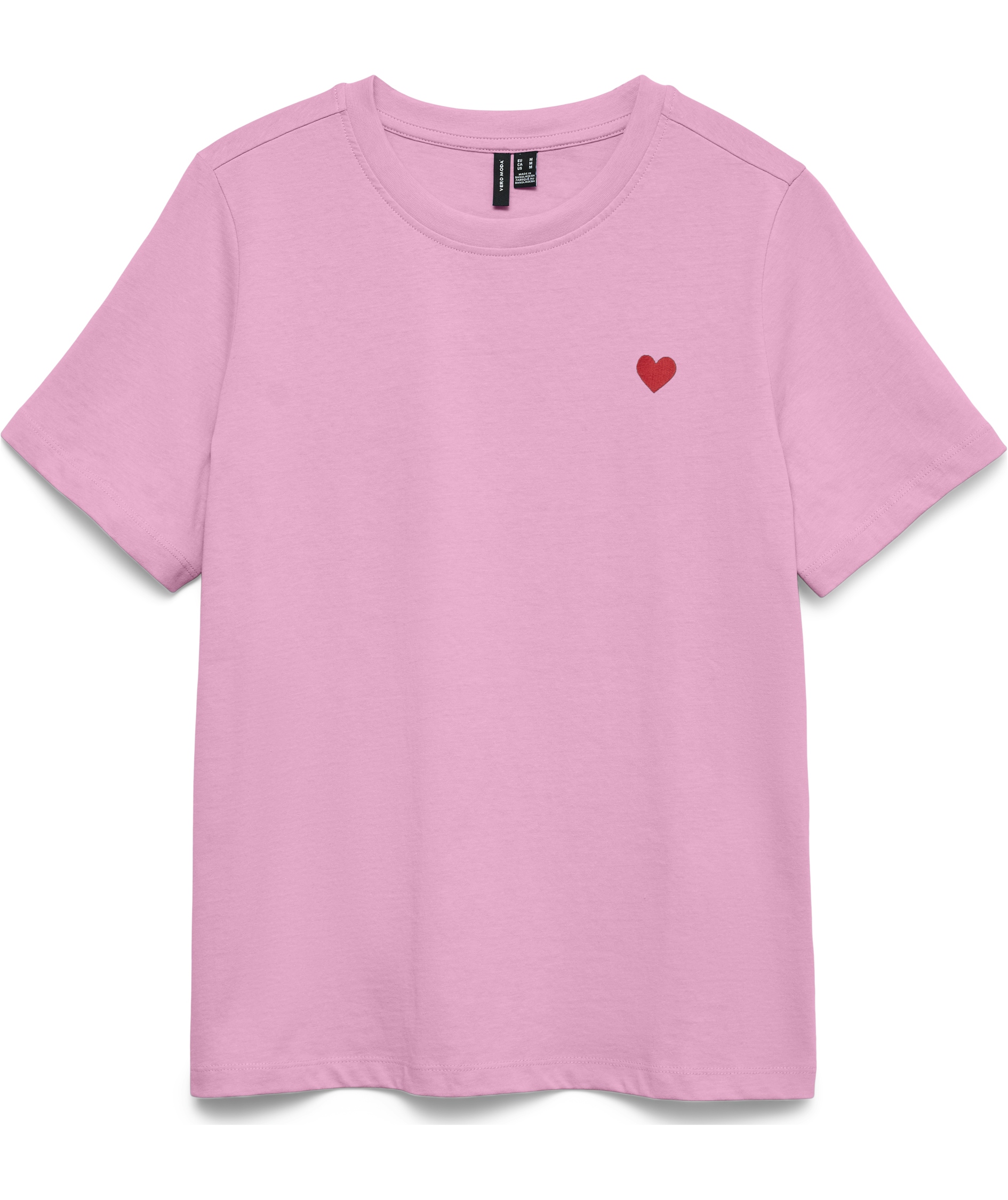 Vero Moda VMPAULINA dame T-shirt, Bonbon Red Heart