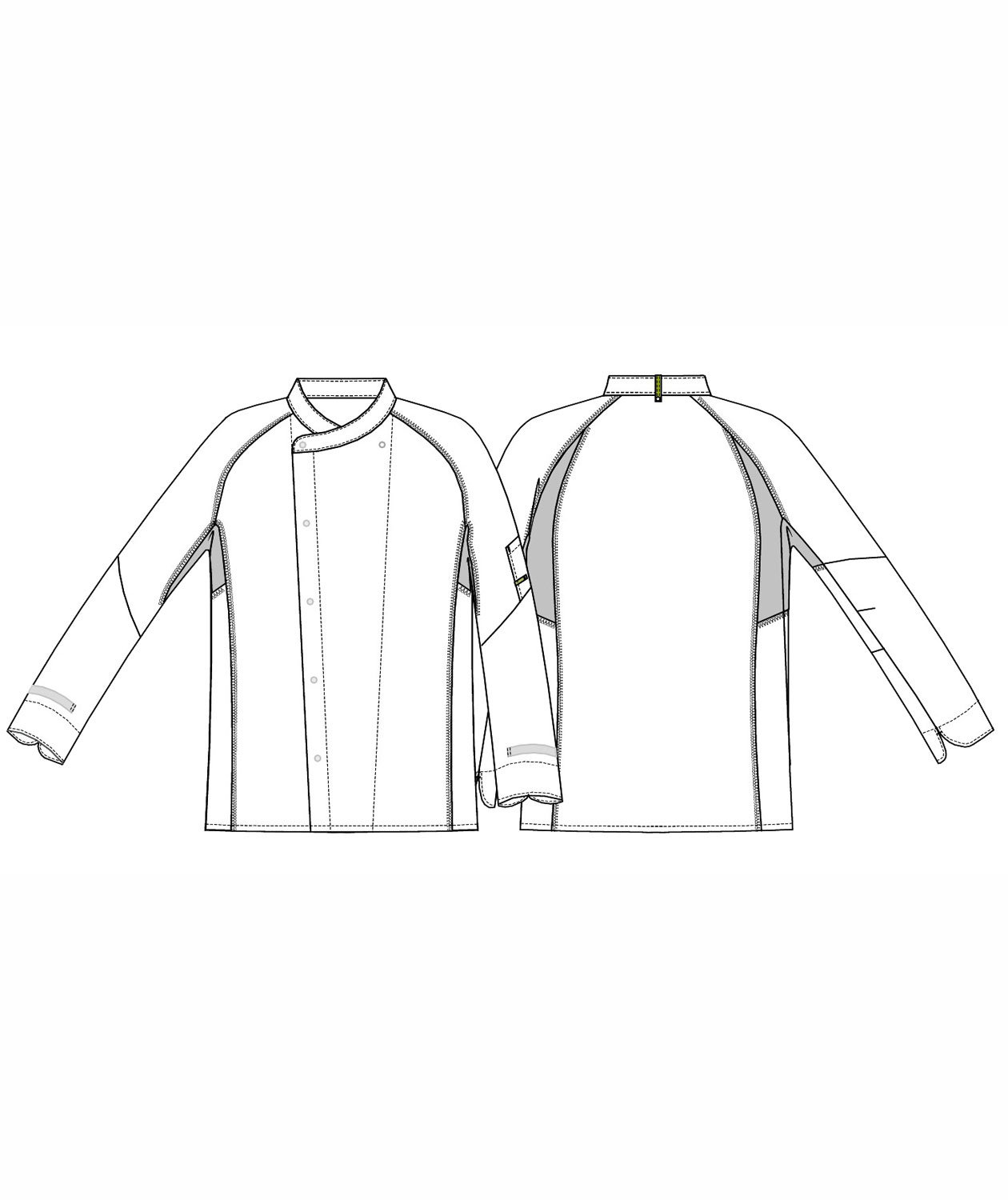 Kentaur chefs jacket, Black/Red, large image number 2