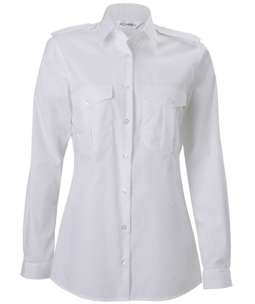 K&uuml;mmel Lisa Classic fit pilotskjorta dam, Vit