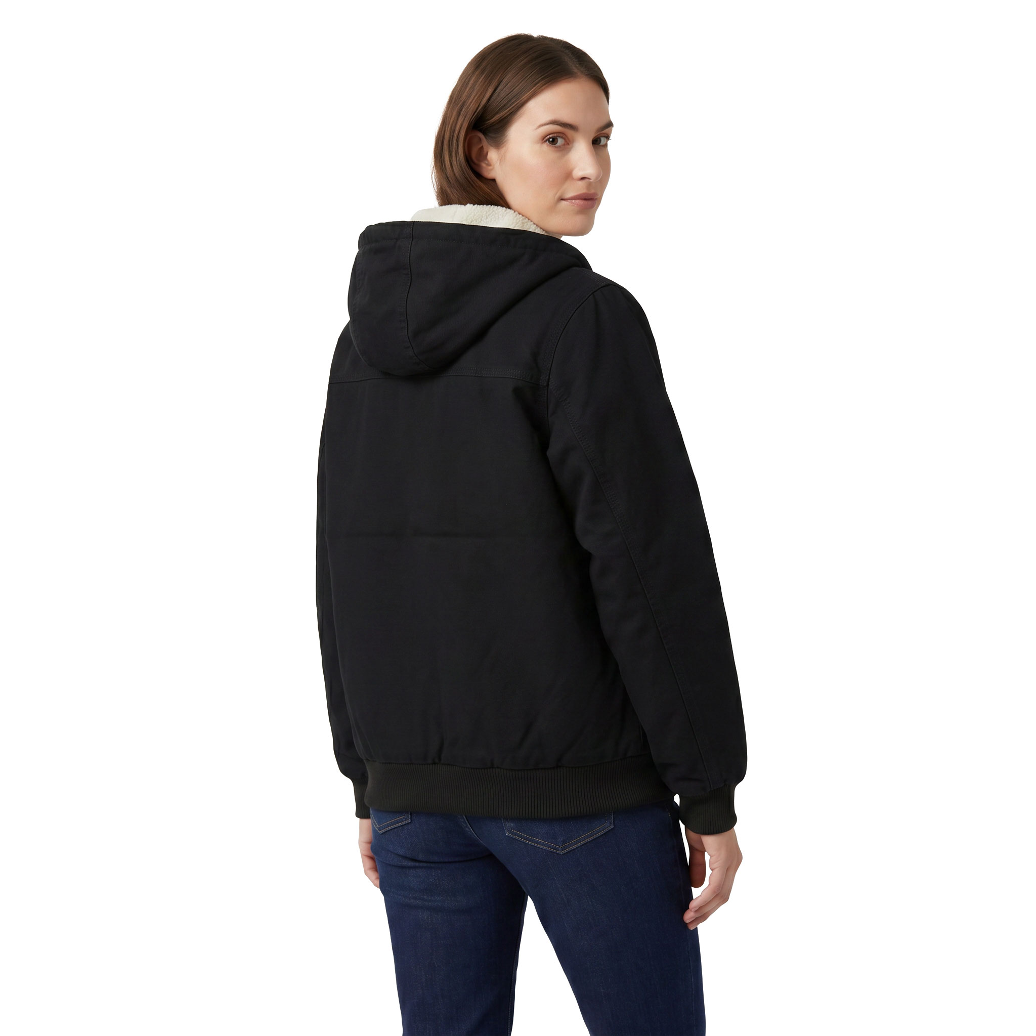 Dickies women's Duck bomber jacket, Black, large image number 3