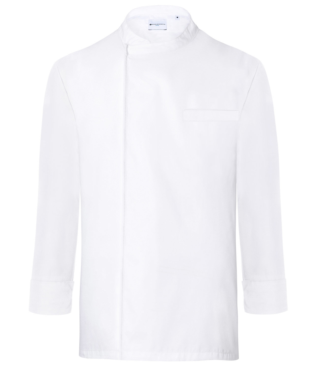 Karlowsky Basic l&aring;ng&auml;rmad kock T-shirt, Vit