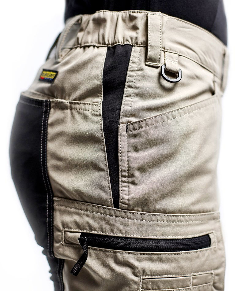 Bl&aring;kl&auml;der Unite dame serviceshorts, Sand/Sort, large image number 3