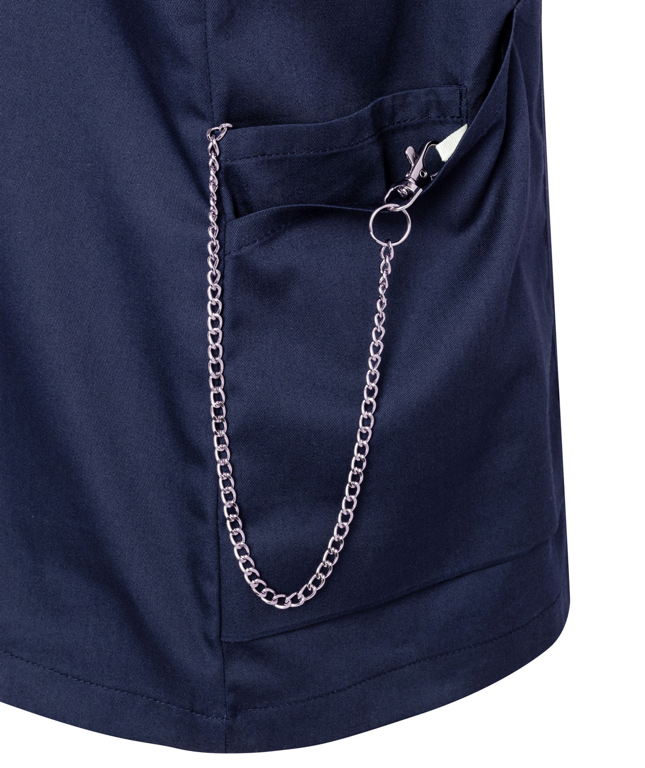 Karlowsky Essential kort&auml;rmad tunika dam, Navy, large image number 3