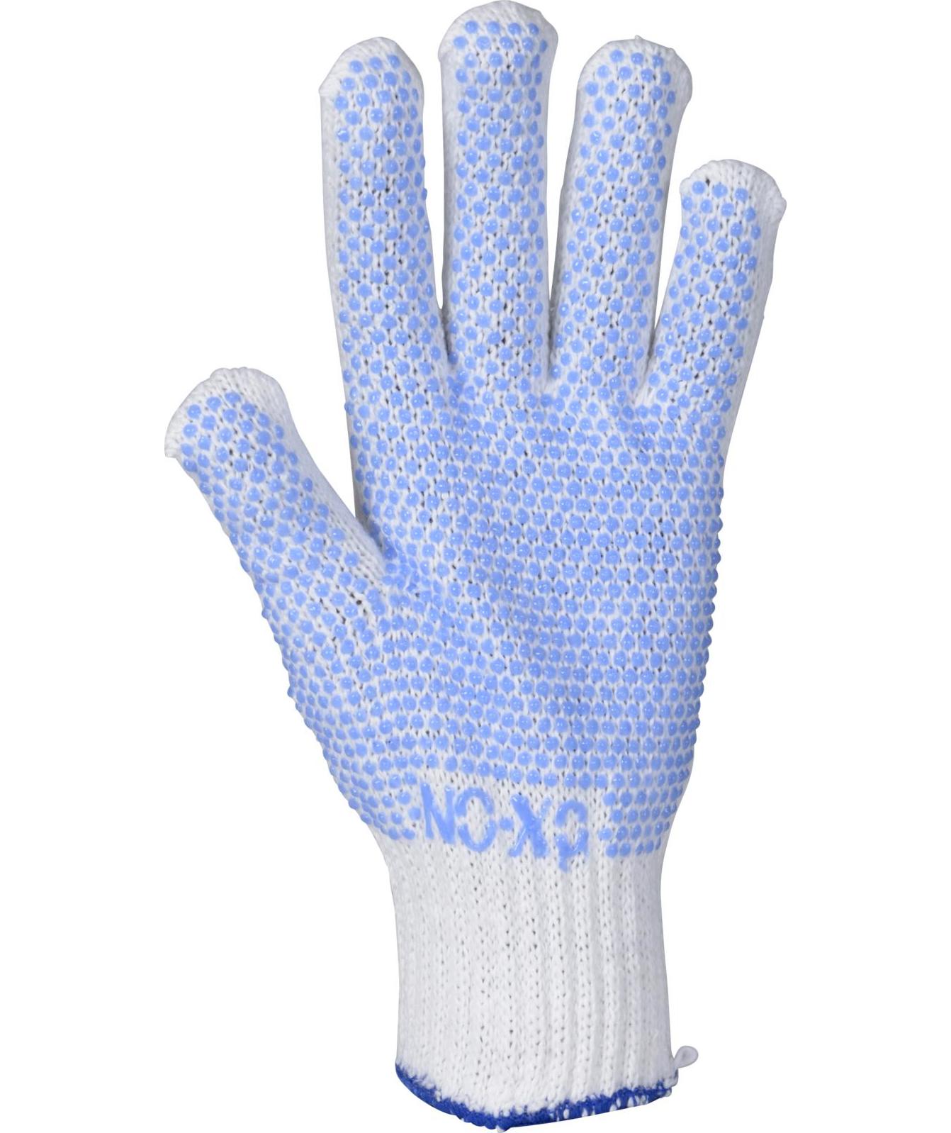 OX-ON Knitted Supreme 13600 arbetshandskar, Vit/Bl&aring;