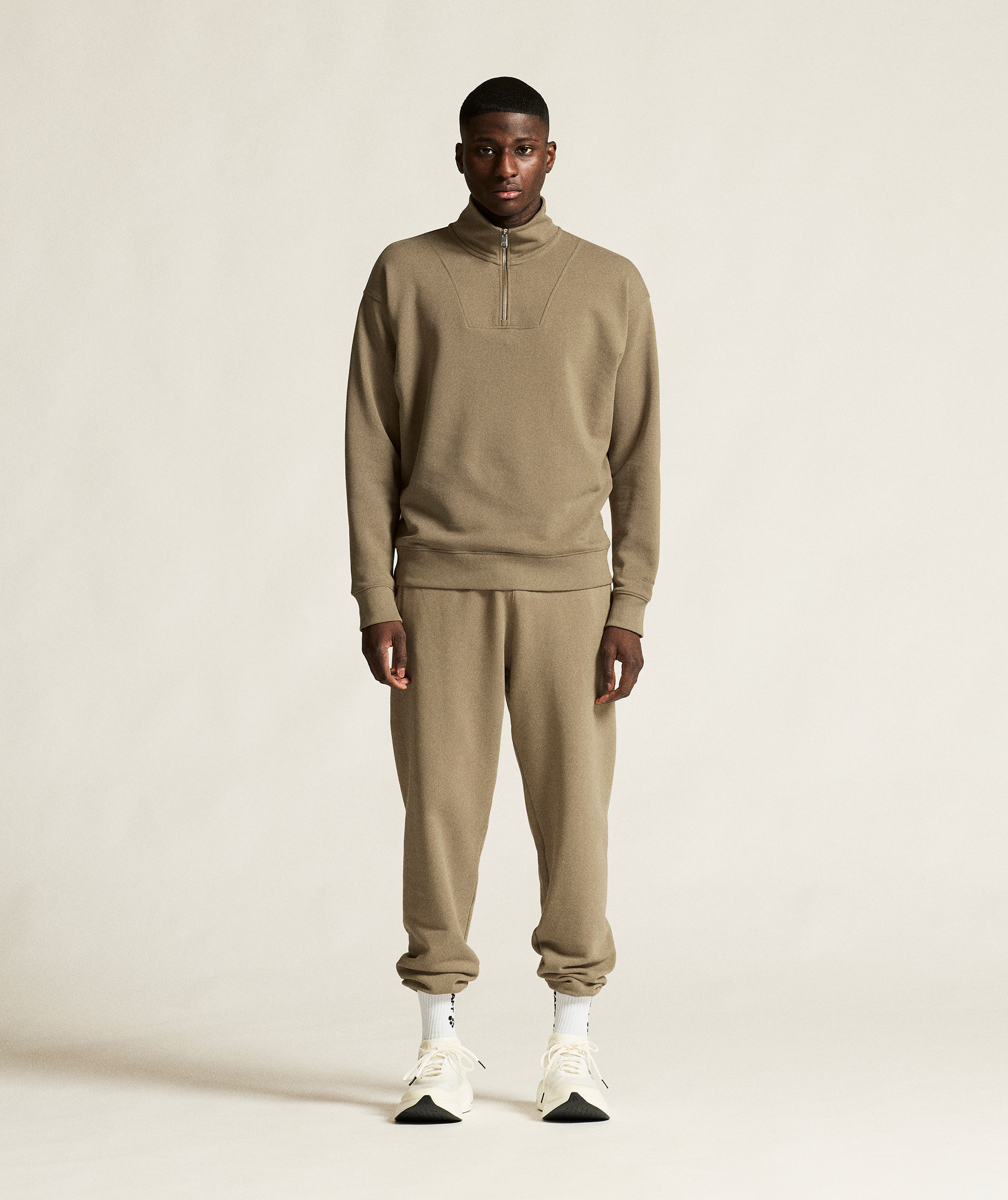 Craft Frequent half zip, Taupe, large image number 7