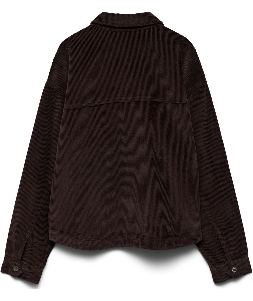 Vero Moda VMJAMIE corduroy skjortjacka dam, Chocolate Torte, large image number 2