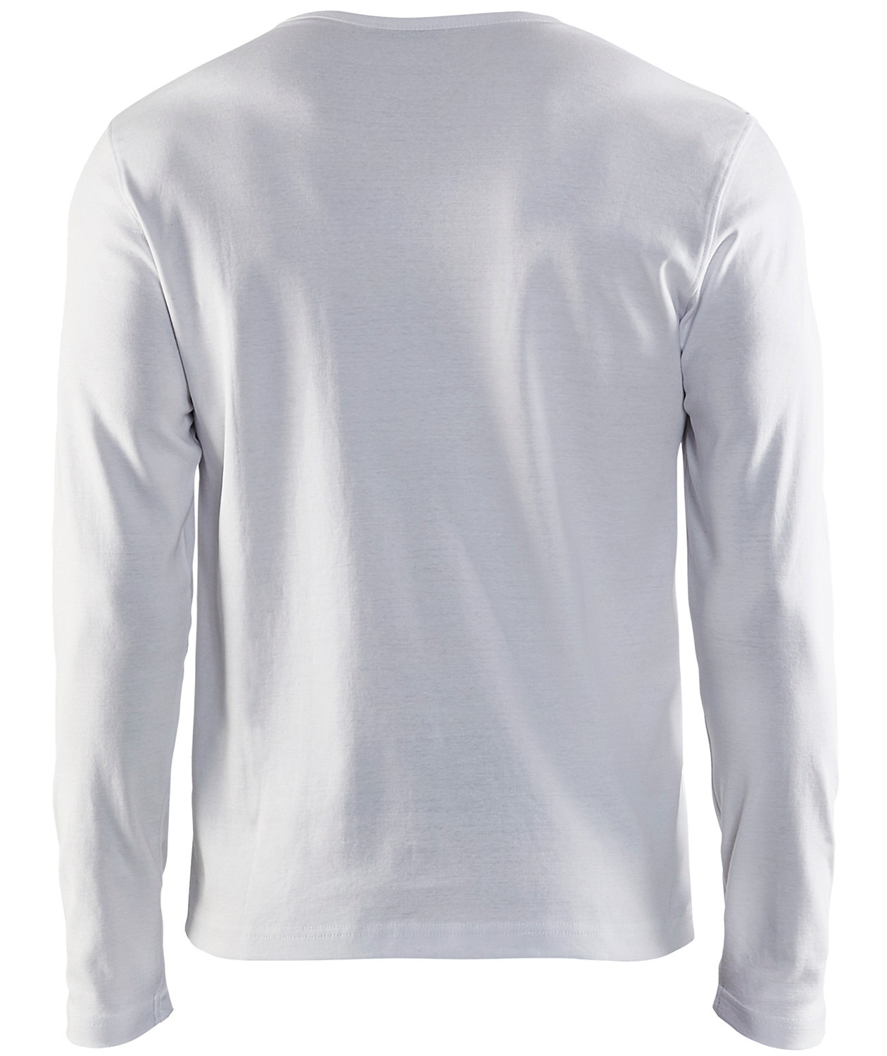 Bl&aring;kl&auml;der lang&aelig;rmet T-shirt, Hvid