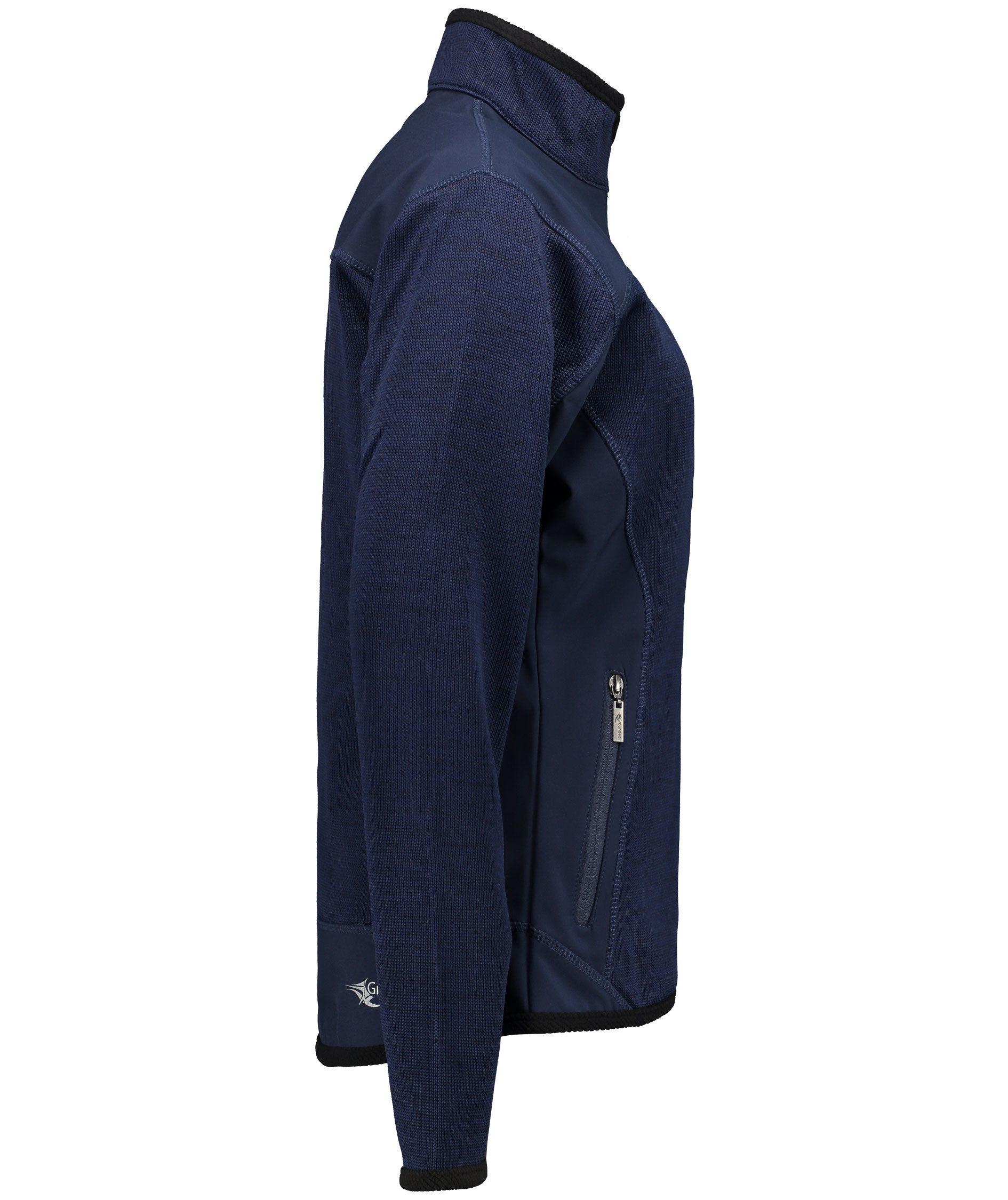 Grounded 7932 women's knitted jacket, Navy, large image number 3