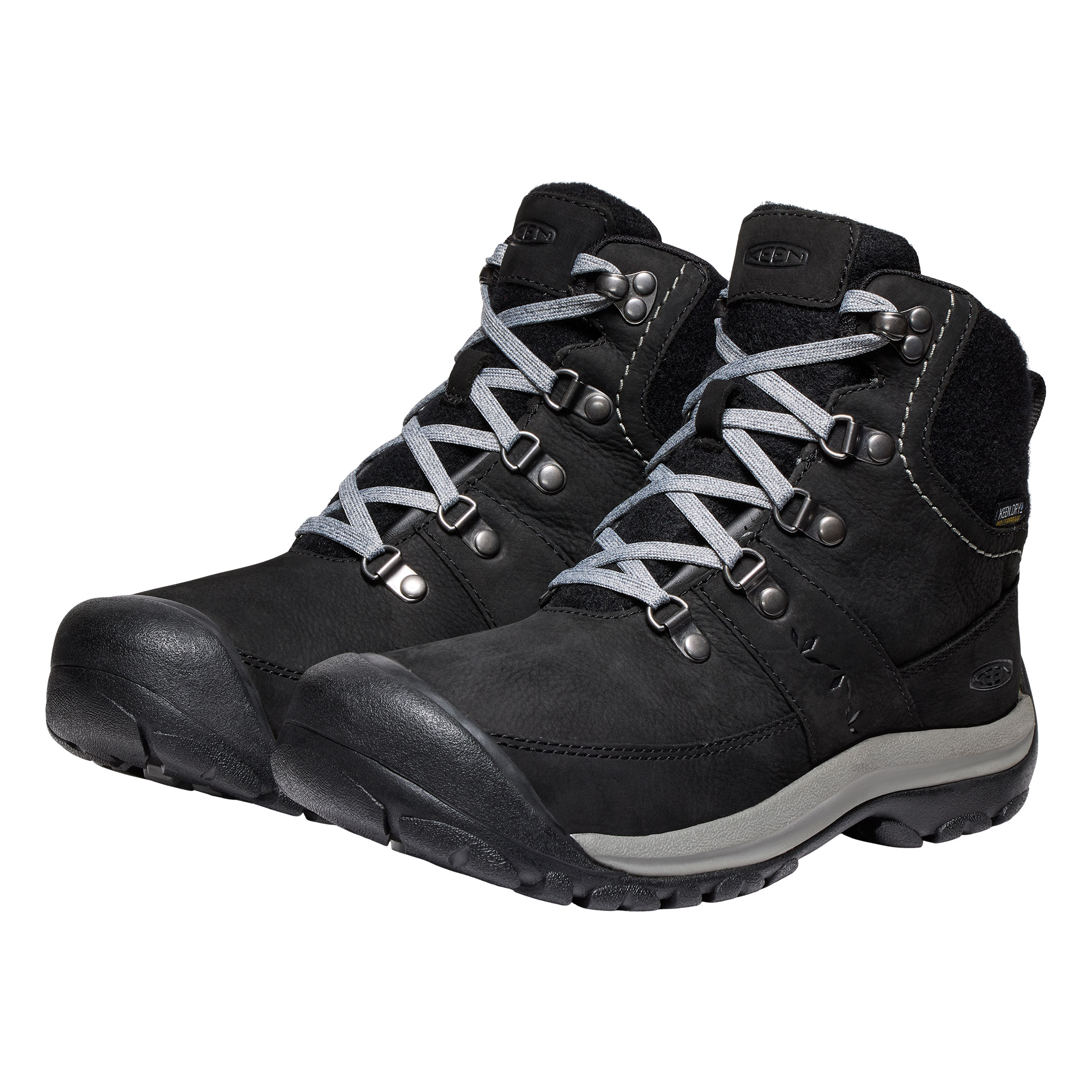 Keen Kaci III Winter MID WP Damen Wanderstiefeletten, Black/Steel Grey