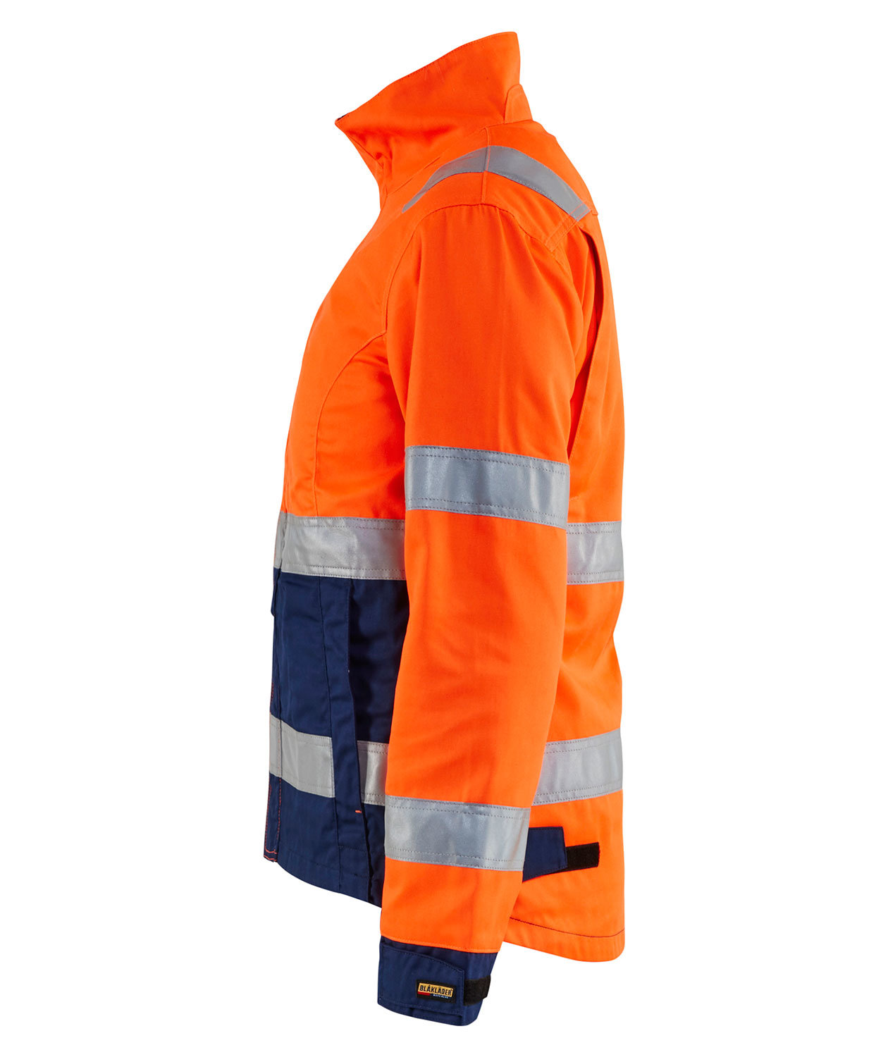Bl&aring;kl&auml;der arbetsjacka dam, Varsel Orange/Marinbl&aring;, large image number 3