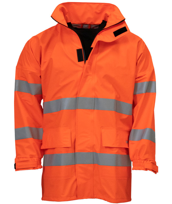 Ocean Beacon Comfort Regenjacke, Hi-vis Orange