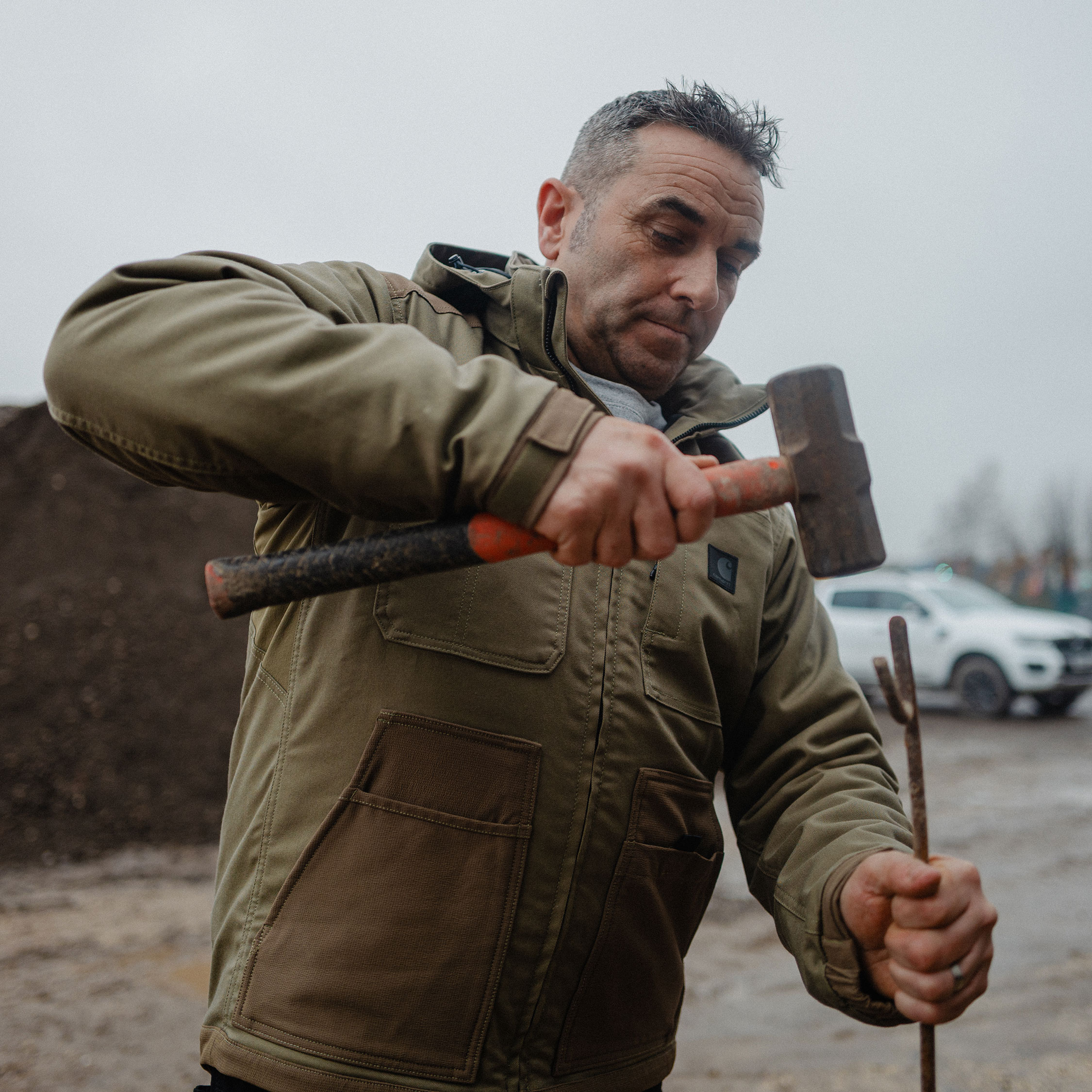 Carhartt Steel Braddock vinterjakke, Field Fatigue, large image number 2