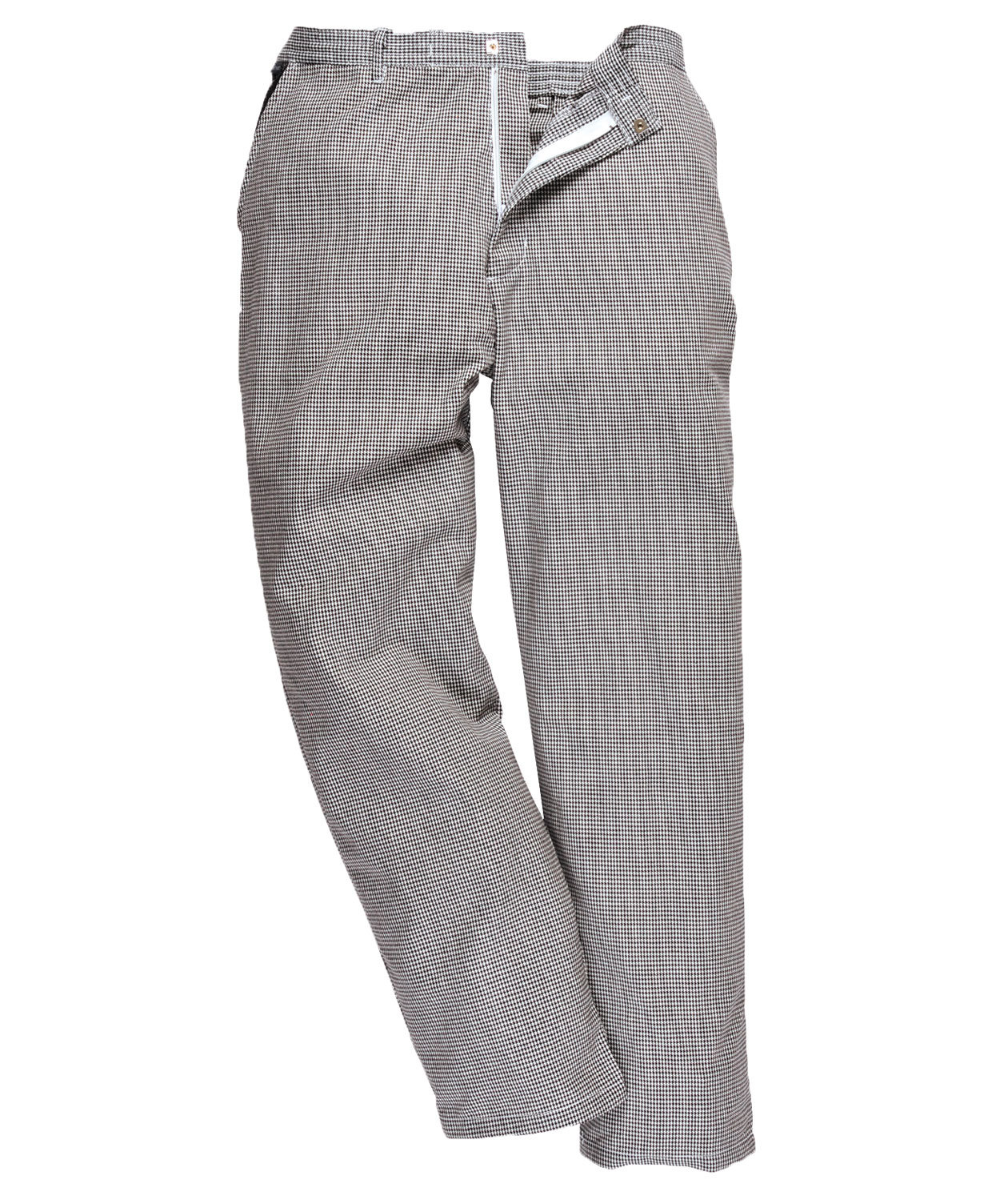 Portwest kokkebukse, Pepita Ruter Svart/Hvit, large image number 2