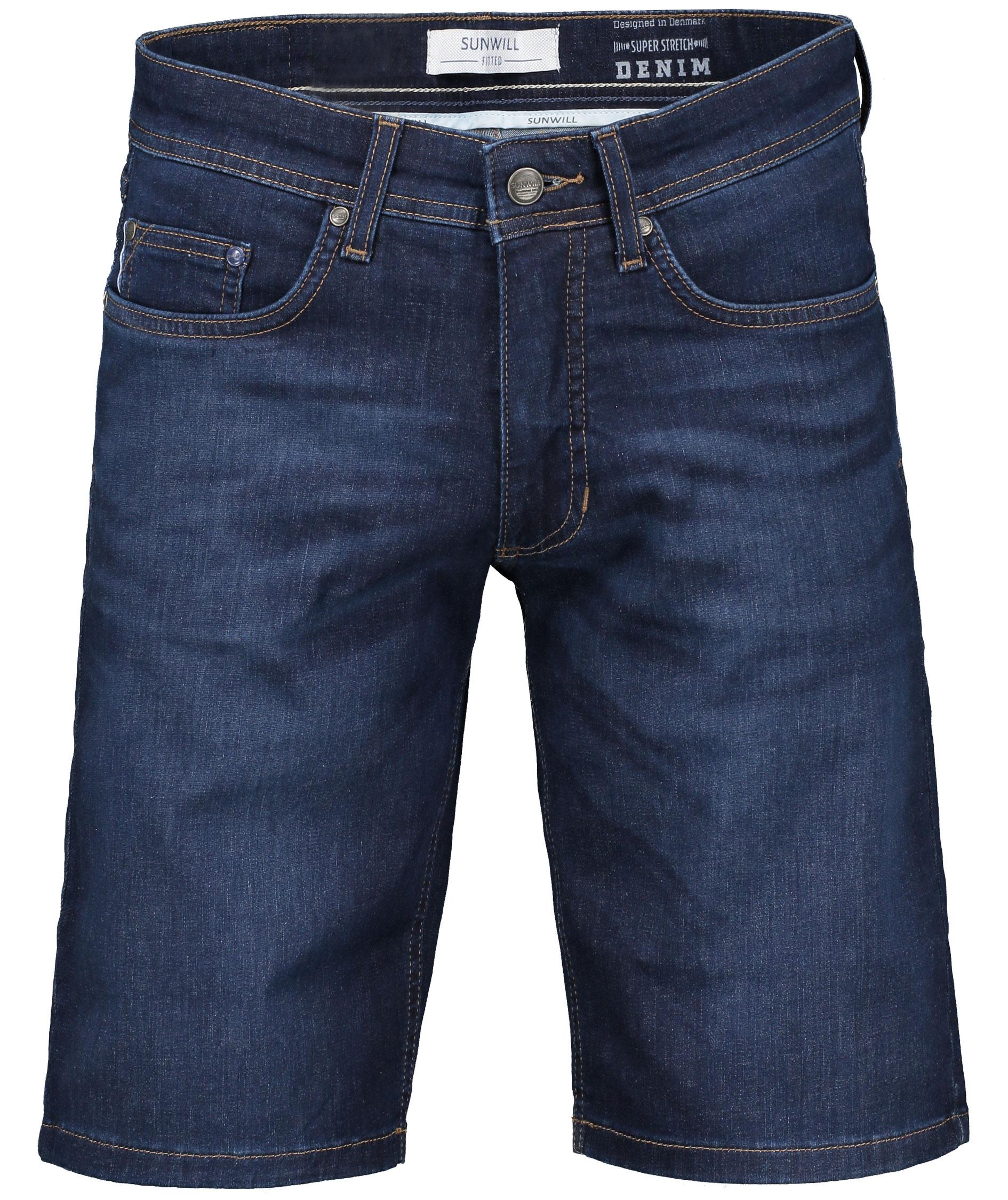 Sunwill Denim Super stretch shorts, Dark blue