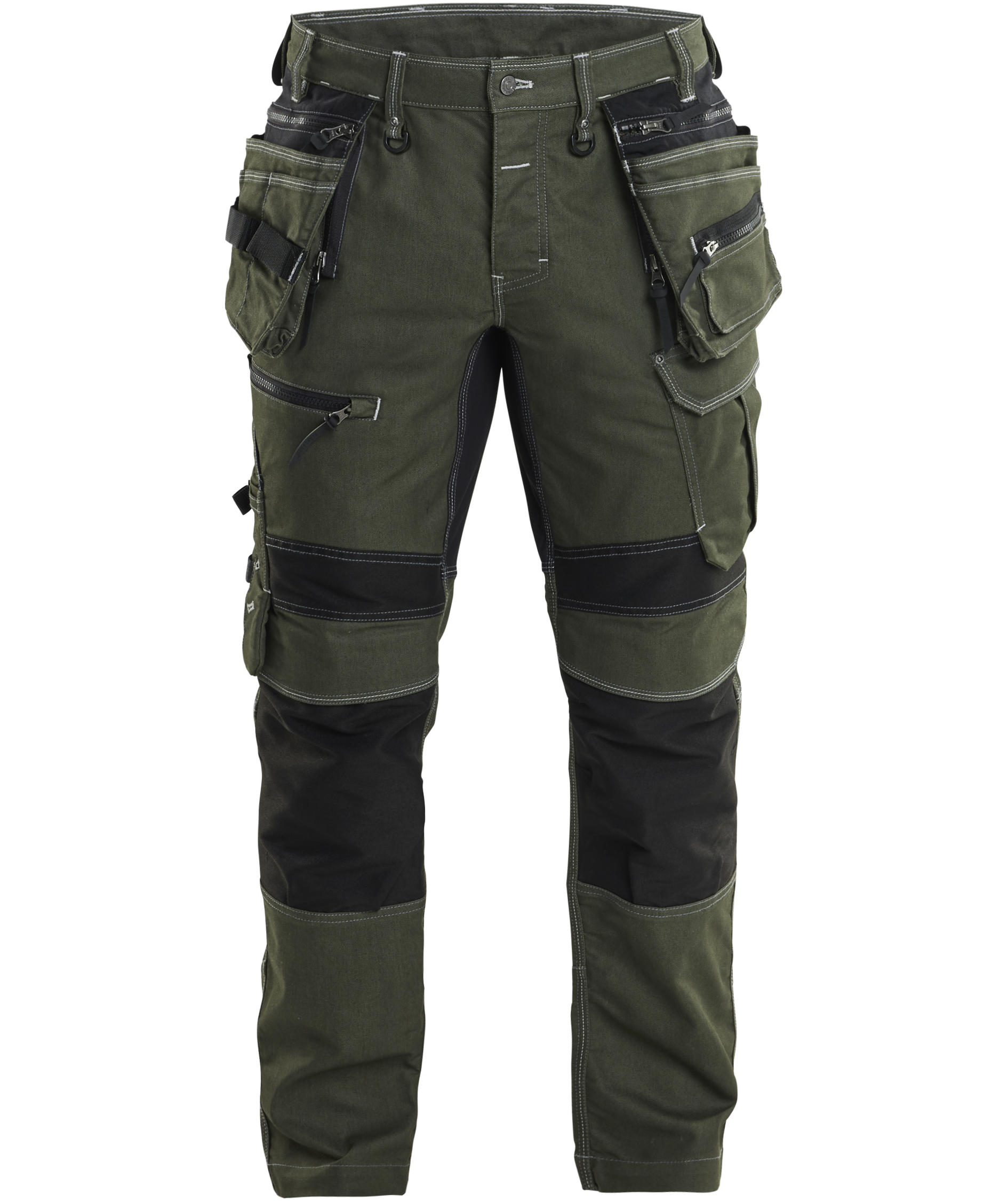 Bl&aring;kl&auml;der h&aring;ndverksbukse X1900, Skog gr&oslash;nn/svart, Skog gr&oslash;nn/svart, swatch