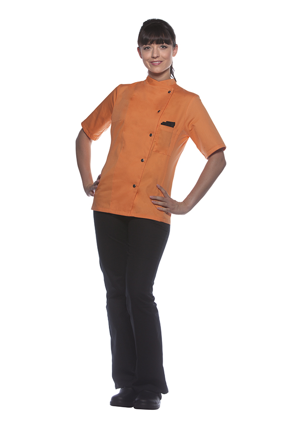 Karlowsky Greta kort&auml;rmad kockjacka dam, Peach