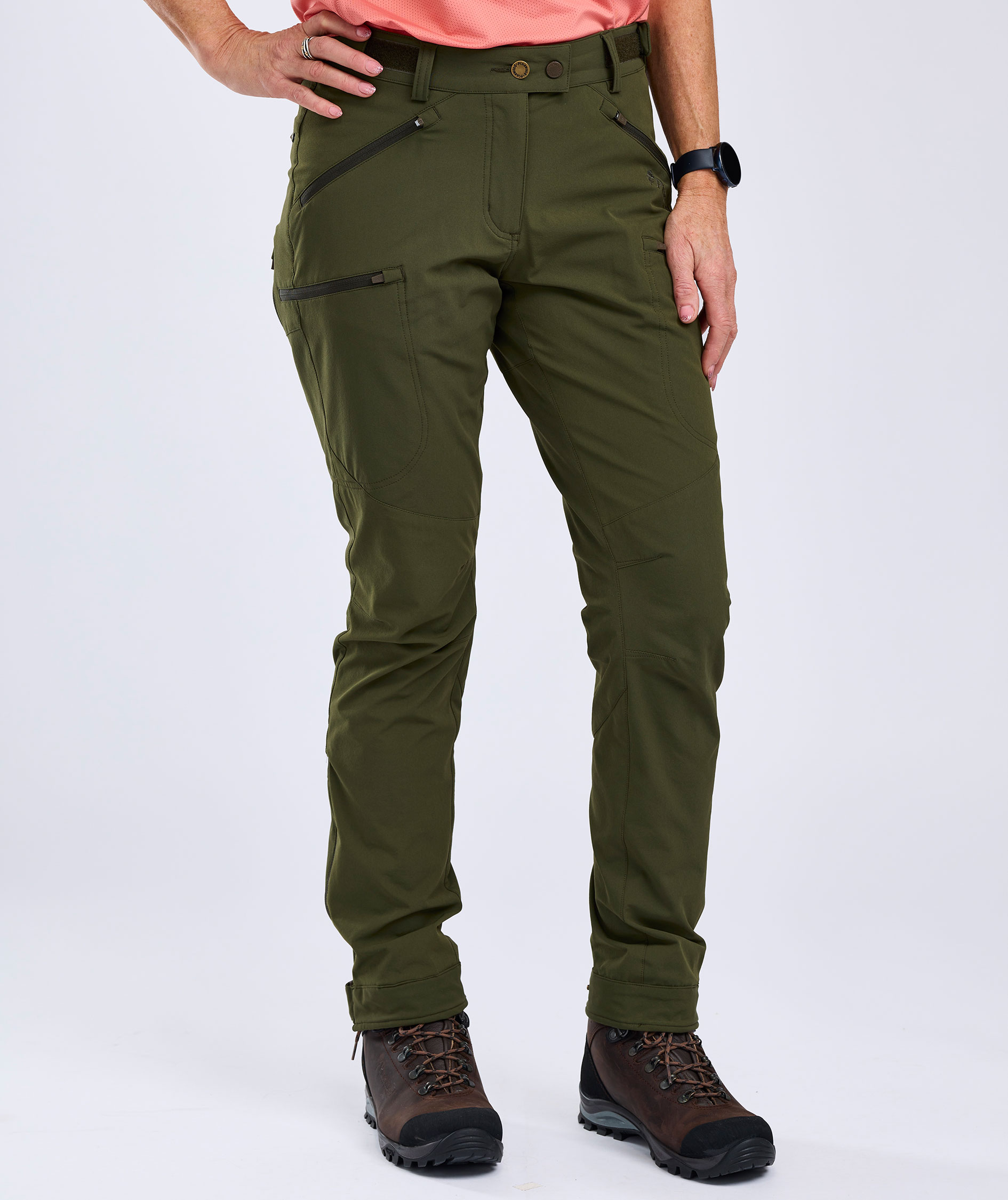 Pinewood&nbsp;Abisko Light damebukser, Mossgreen/Mossgreen, large image number 6