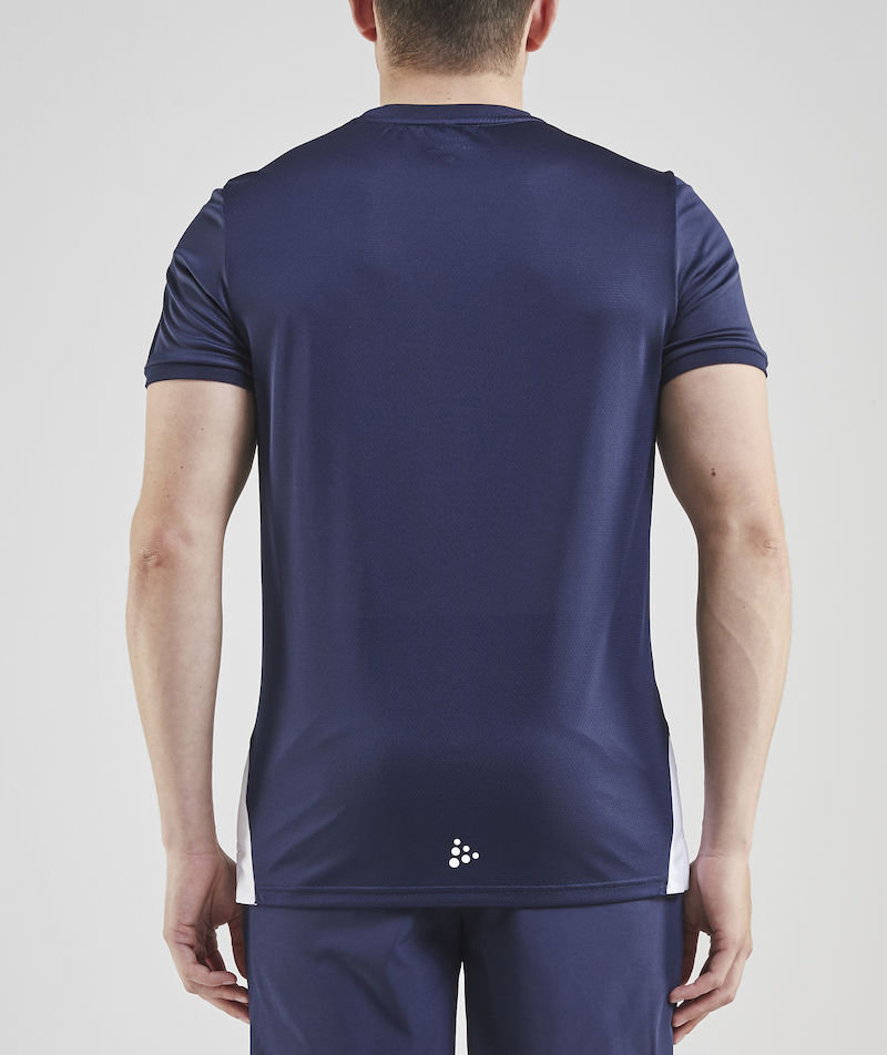 Craft Pro Control Impact T-Shirt, Navy/Wei&szlig;, large image number 2
