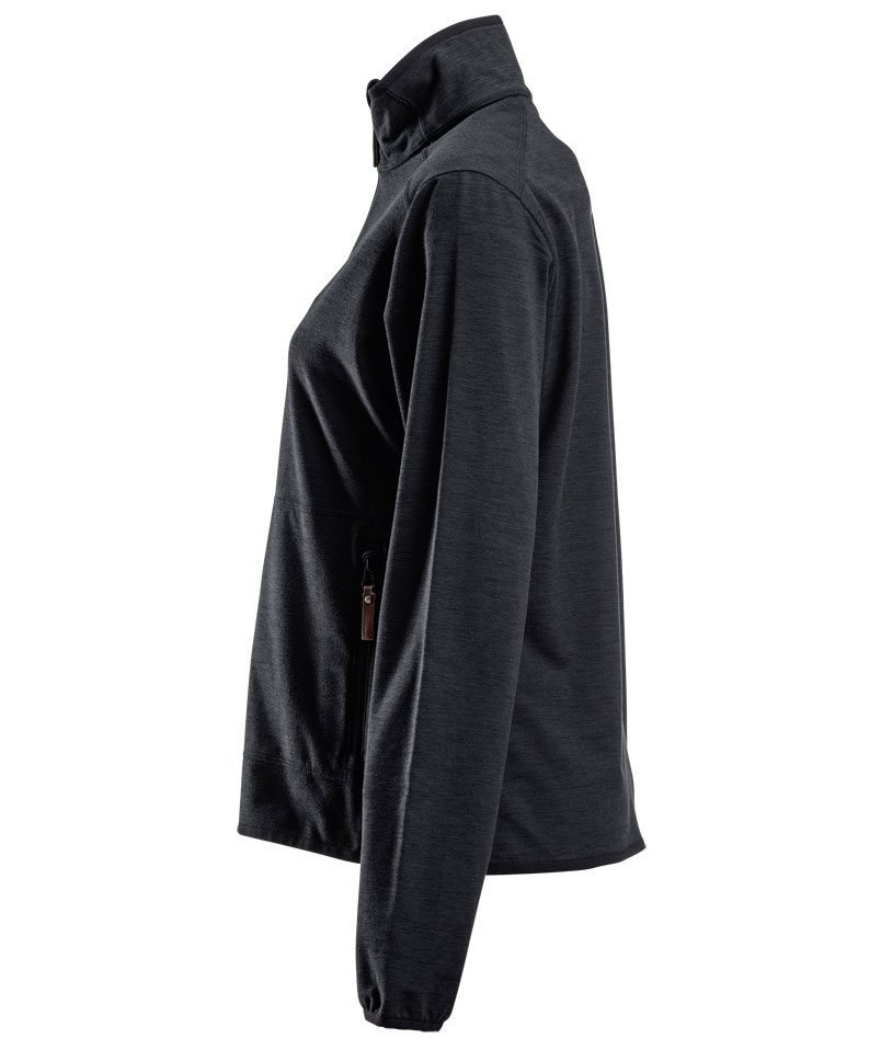 Kramp Active women's fleece sweater, Charcoal, large image number 3