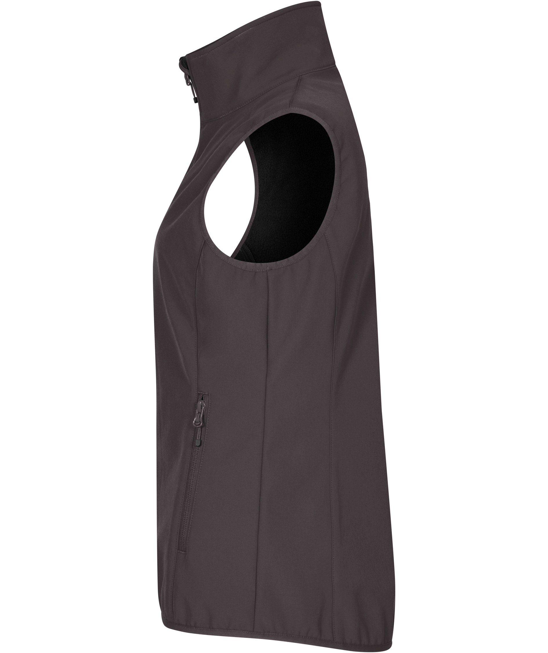 Clique Classic dame softshellvest, M&oslash;rkegr&aring;, large image number 3