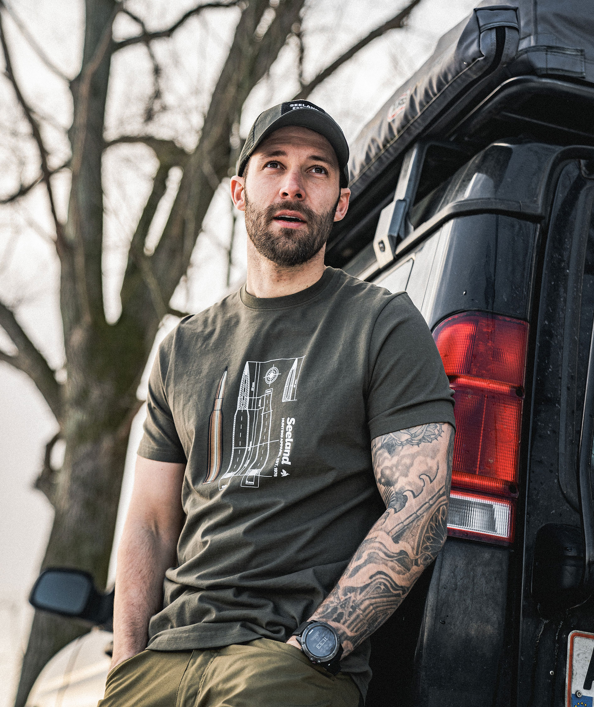 Seeland Bullet T-Shirt, Grape leaf