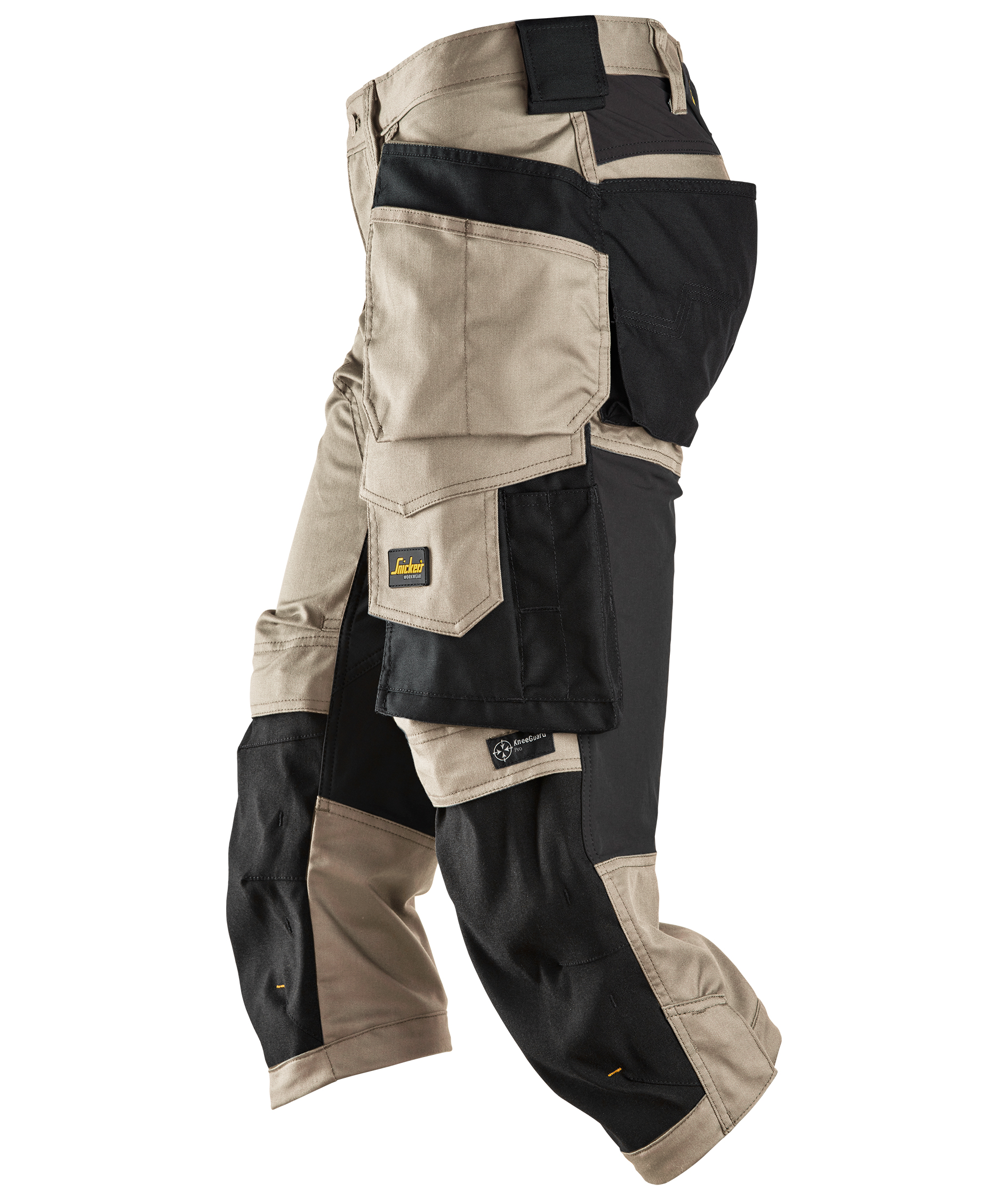 Snickers AllroundWork h&aring;ndverkerknickers 6142, Khaki/Black, large image number 3