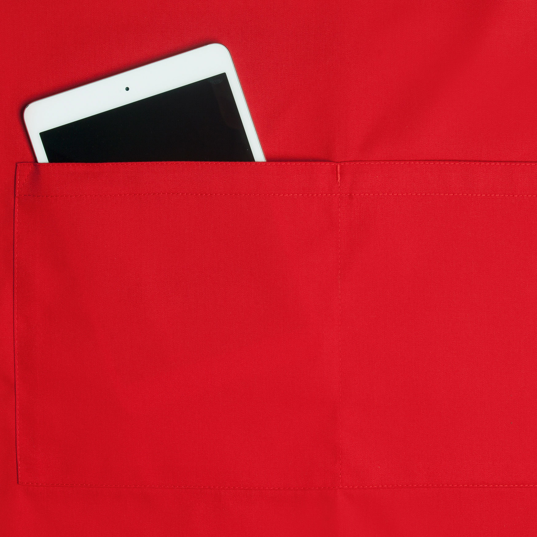 Karlowsky oversized Sch&uuml;rze mit Tasche, Red, Red, large image number 2