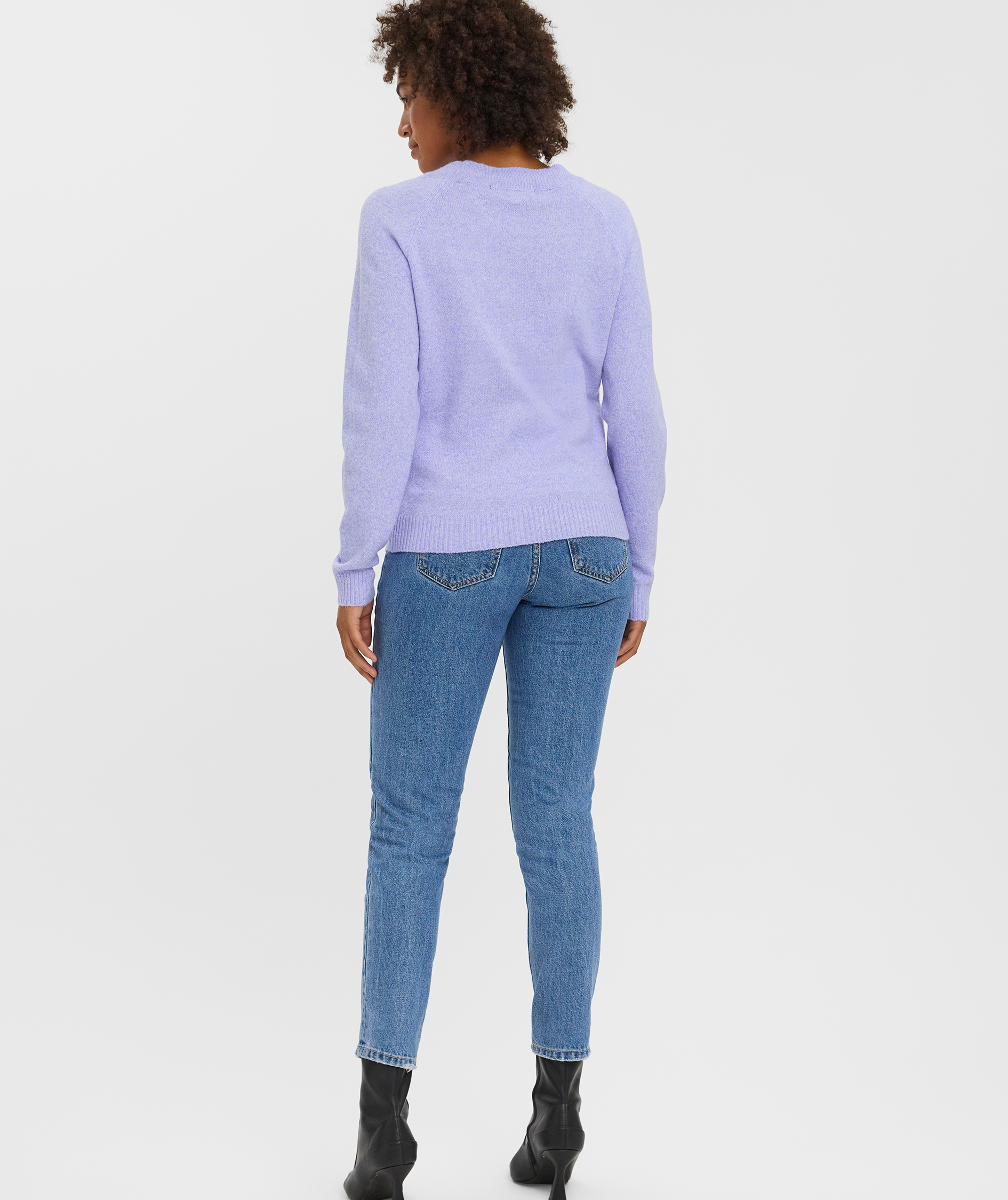 Vero Moda VMDOFFY dame striktr&oslash;je, Jacaranda Melange, large image number 2