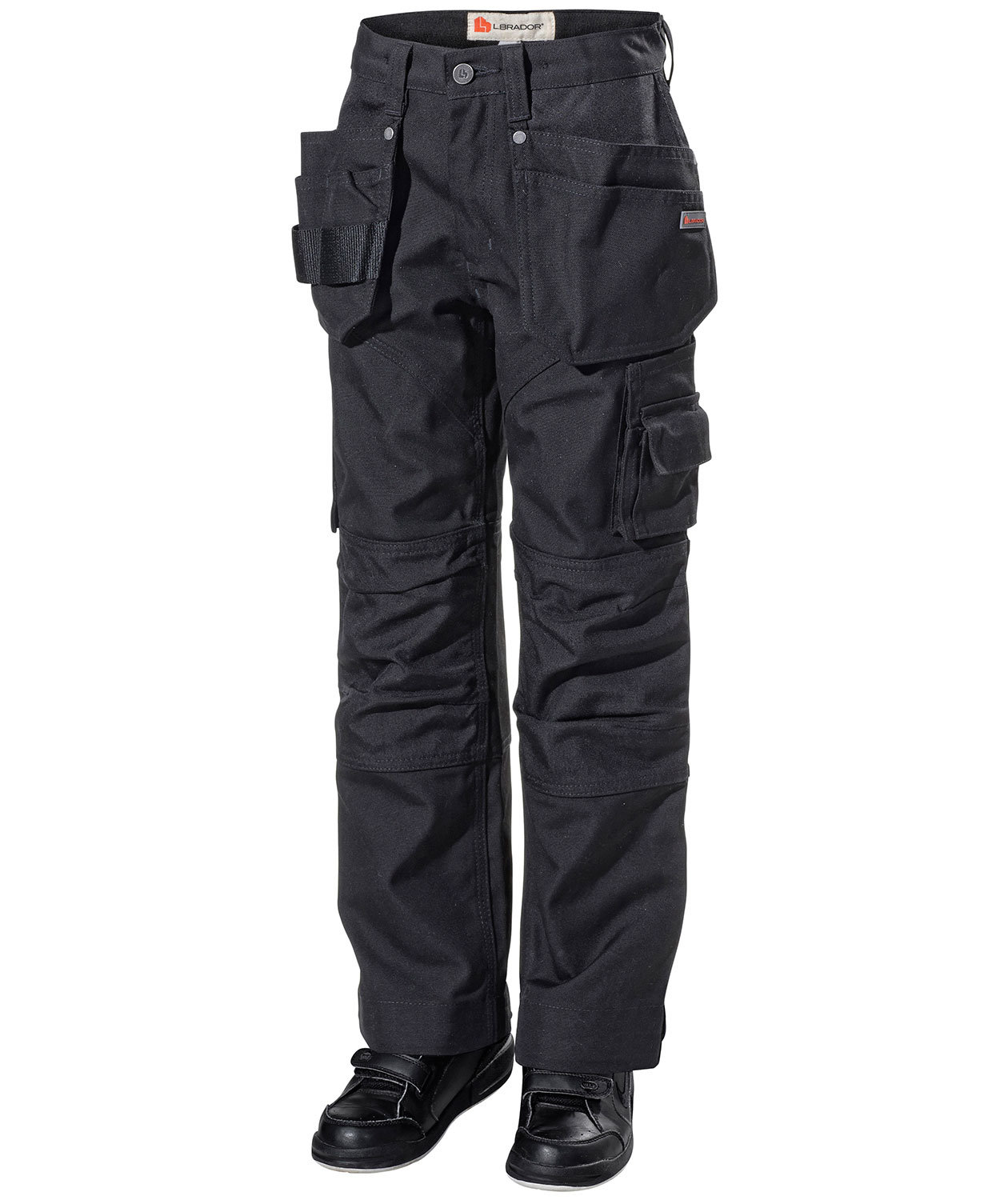 L.Brador h&aring;ndv&aelig;rkerbukser 119PB til b&oslash;rn, Sort