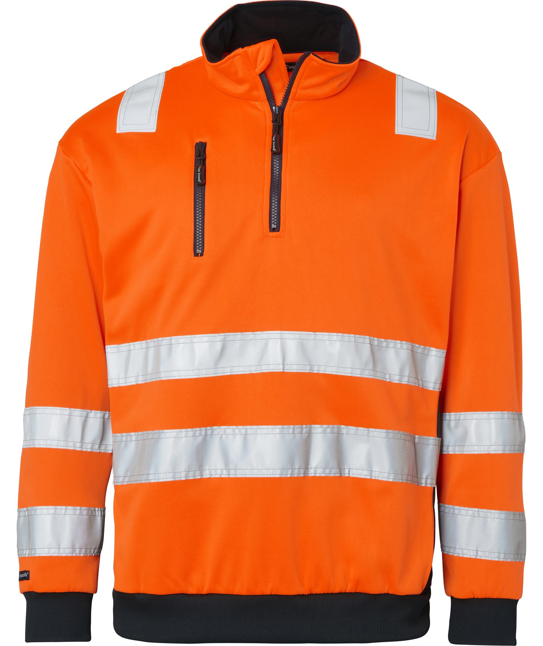 Top Swede Sweatshirt 136, Hi-Vis Orange/Navy