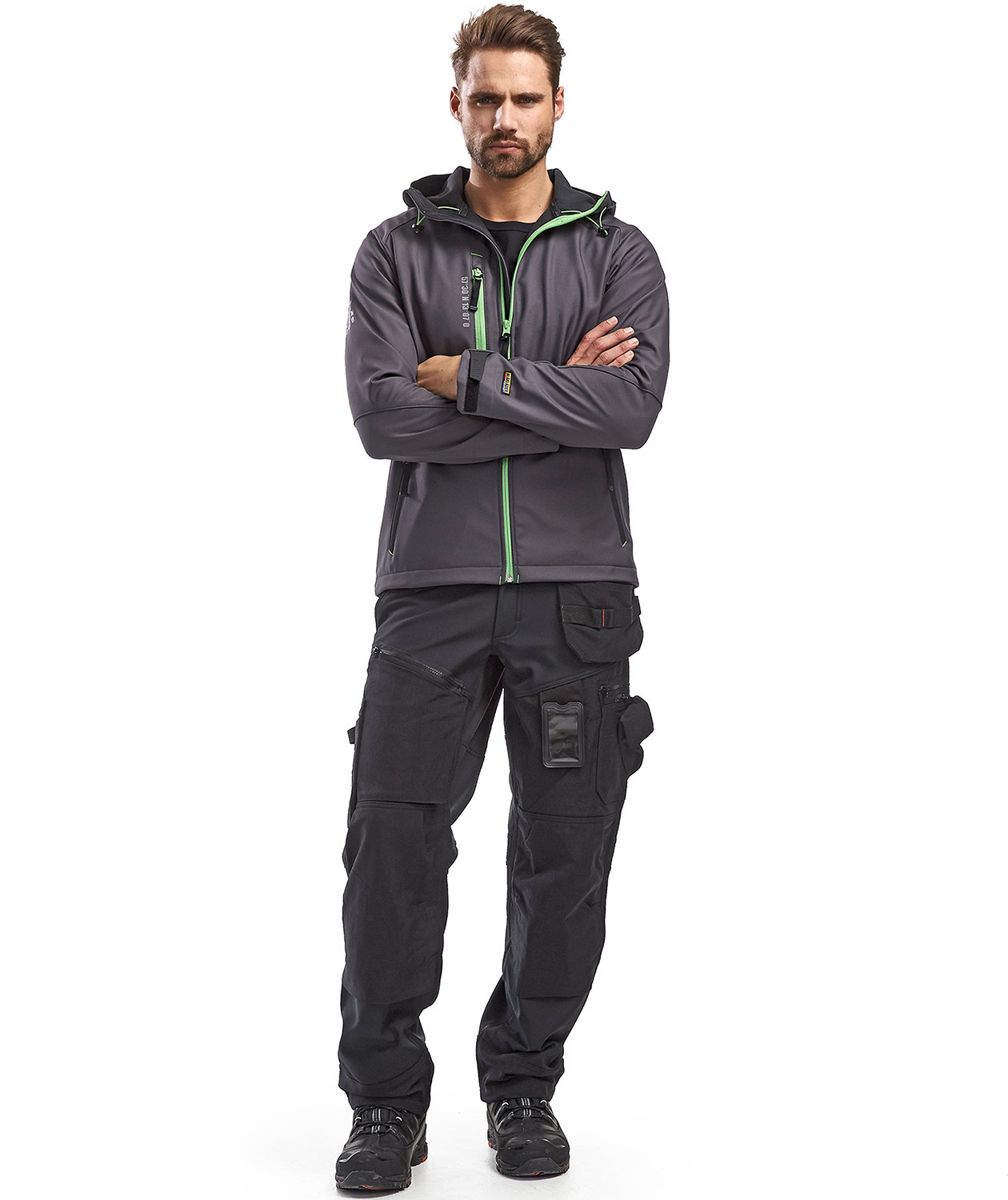 Bl&aring;kl&auml;der h&aring;ndverksbukse X1500, Svart, large image number 1