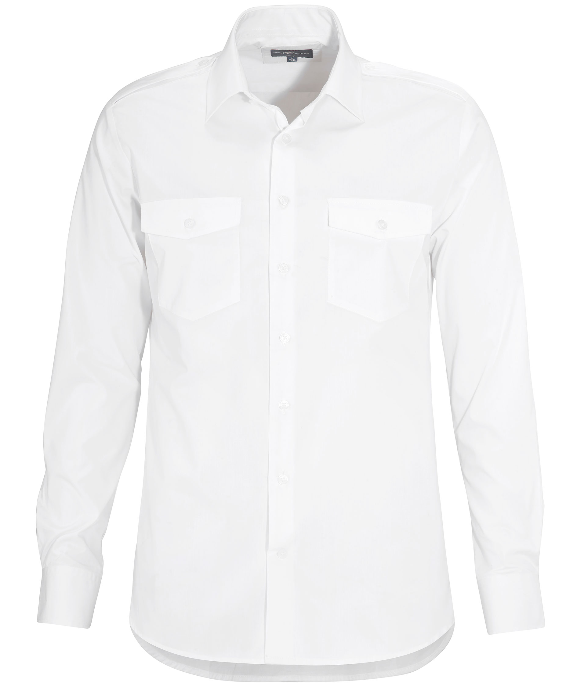 Derby of Sweden Martines Slim fit pilotskjorte, White 