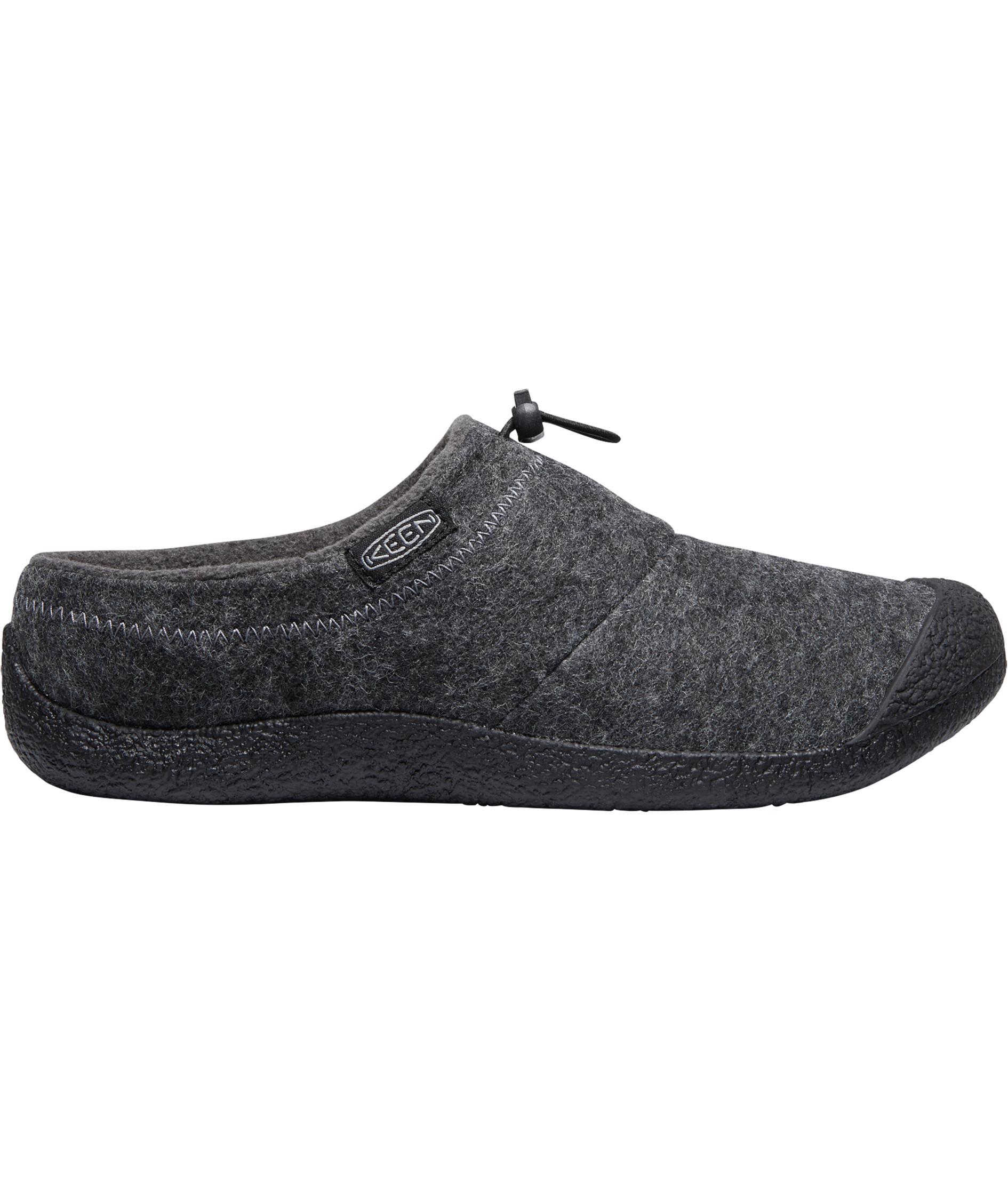 Keen Howser III slide sneakers, Charcoal grey felt/black
