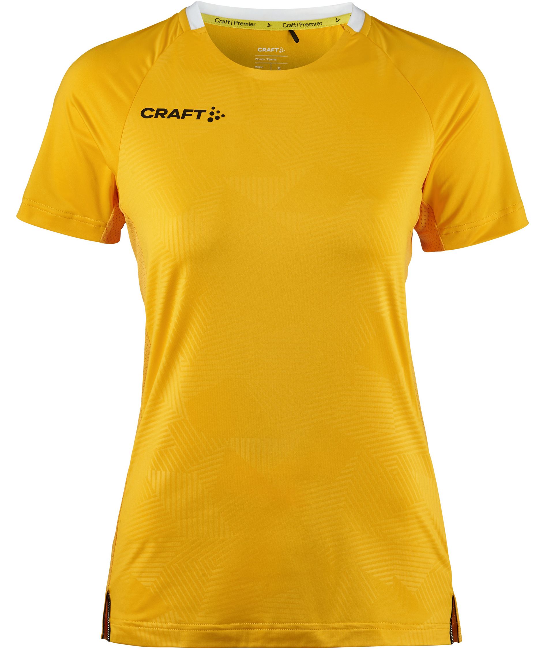 Craft Premier Solid Jersey Damen T-Shirt, Sweden yellow, Sweden yellow, swatch