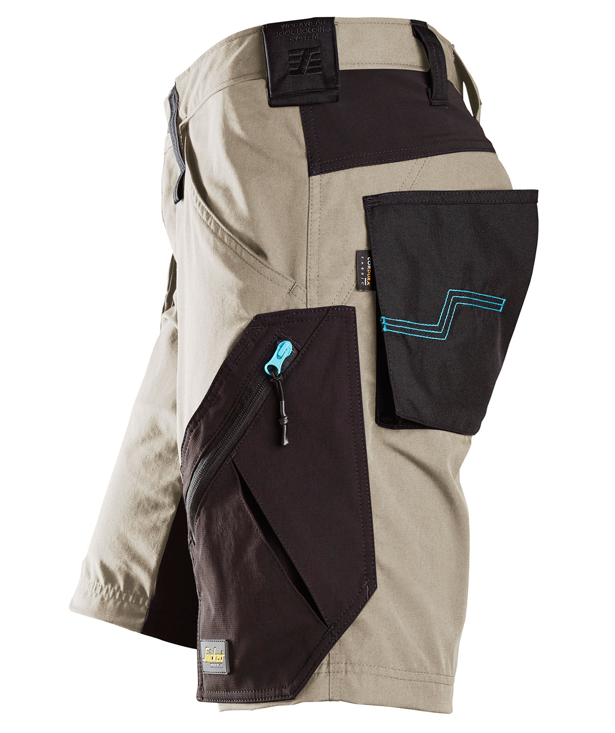 Snickers LiteWork 37.5&reg; arbeidsshorts 6112, Khaki/Svart, large image number 3