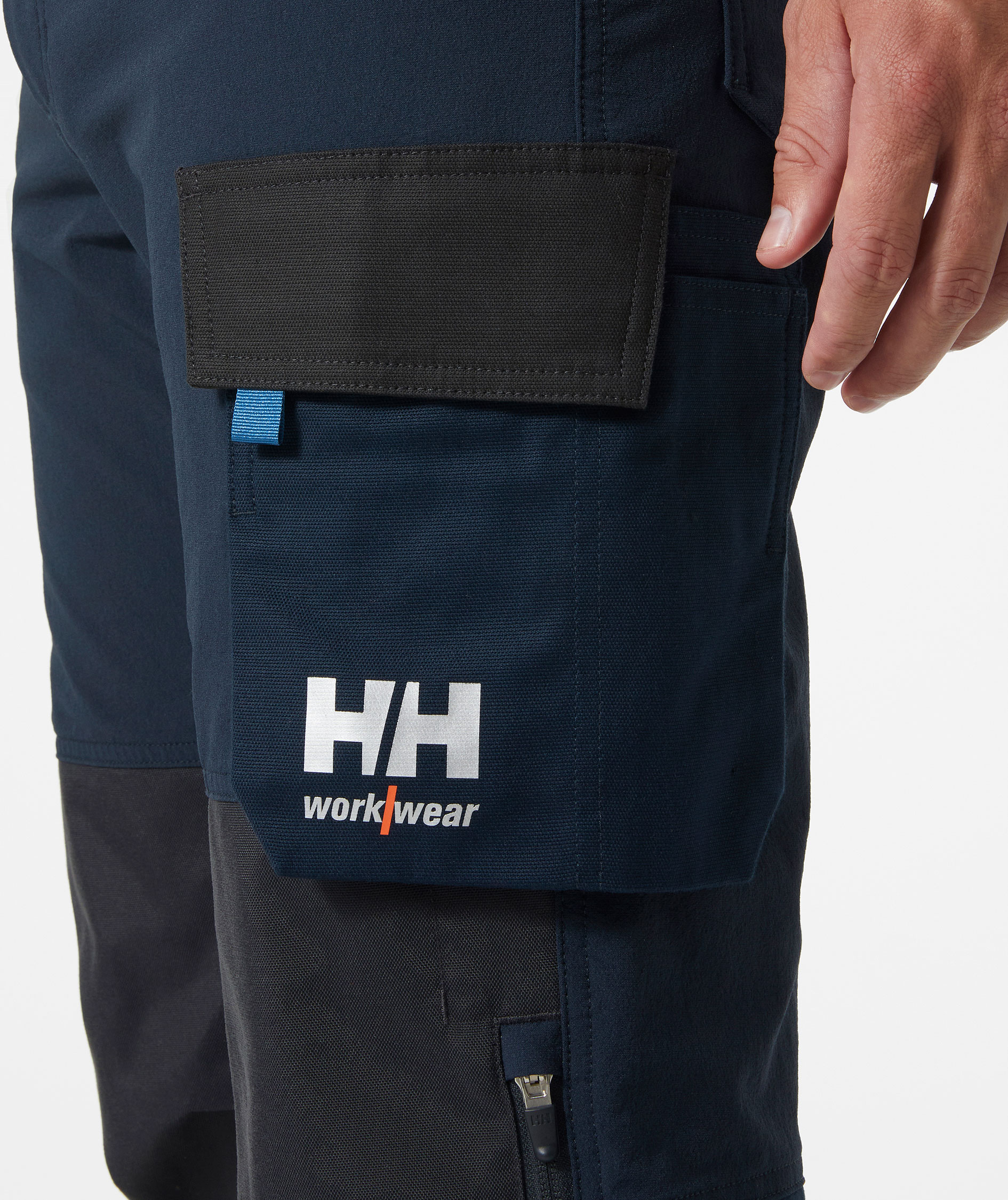 Helly Hansen Oxford 4X work trousers full stretch, Navy/Ebony, large image number 4