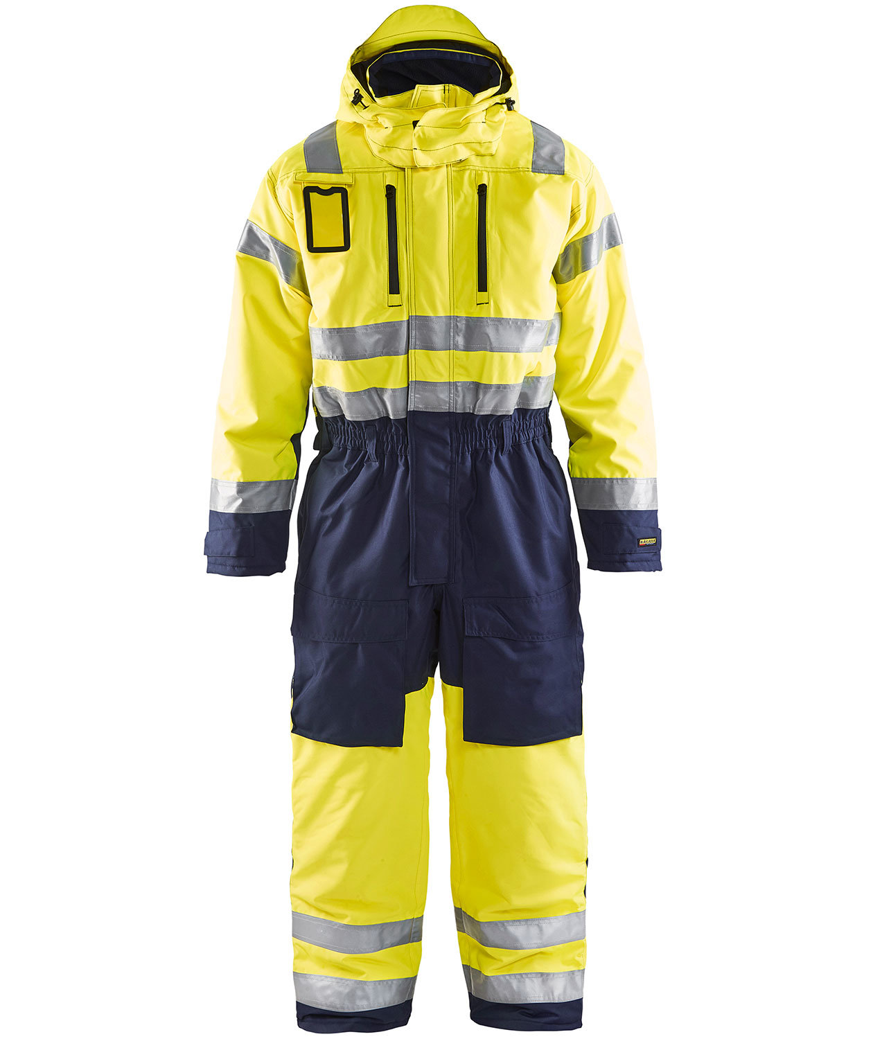 Bl&aring;kl&auml;der varmedress, Hi-vis gul/marinebl&aring;