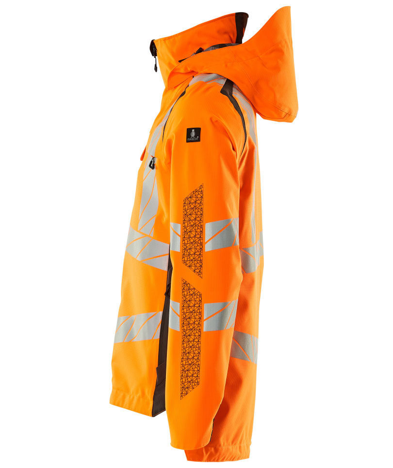 Mascot Accelerate Safe Shelljacke, Hi-vis Orange/Dunkles Anthrazit, large image number 3