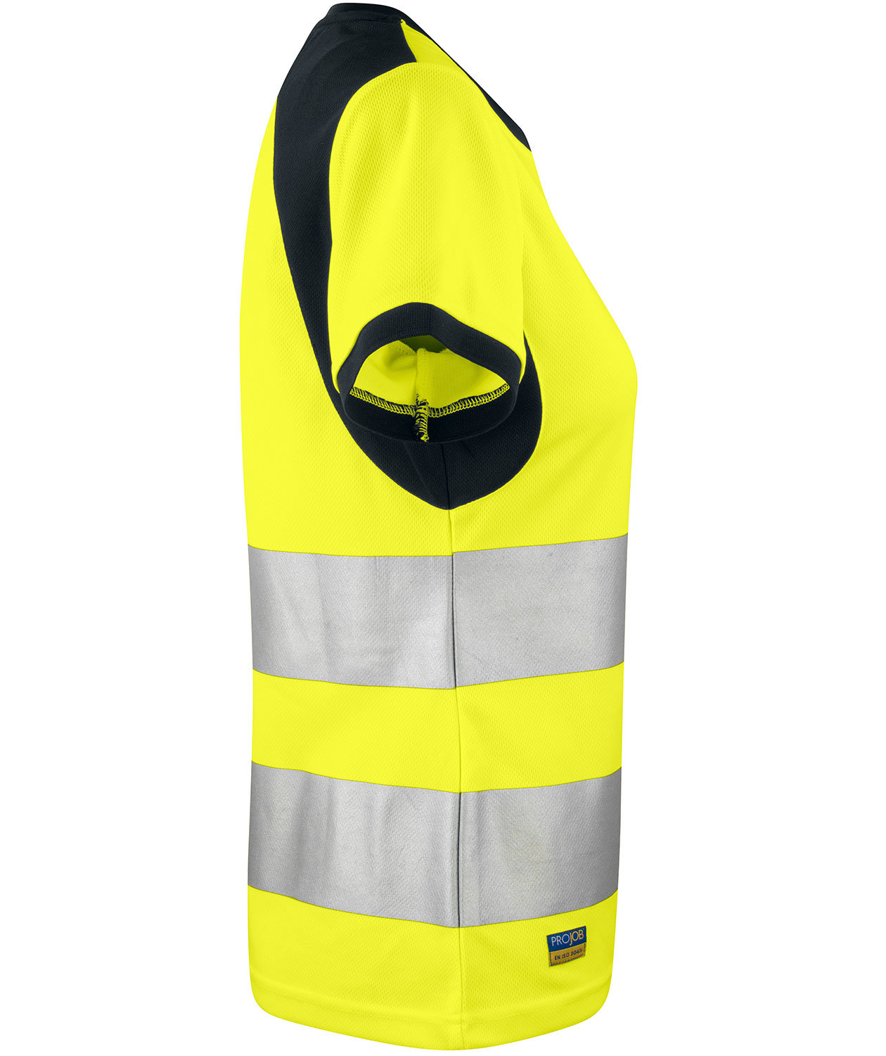 ProJob T-shirt dam 6012, Varsel Gul/Svart, large image number 3