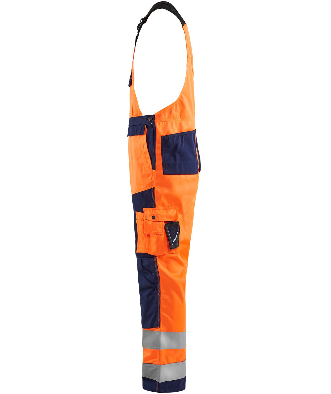 Bl&aring;kl&auml;der work bib and brace, Hi-vis Orange/Marine, large image number 2