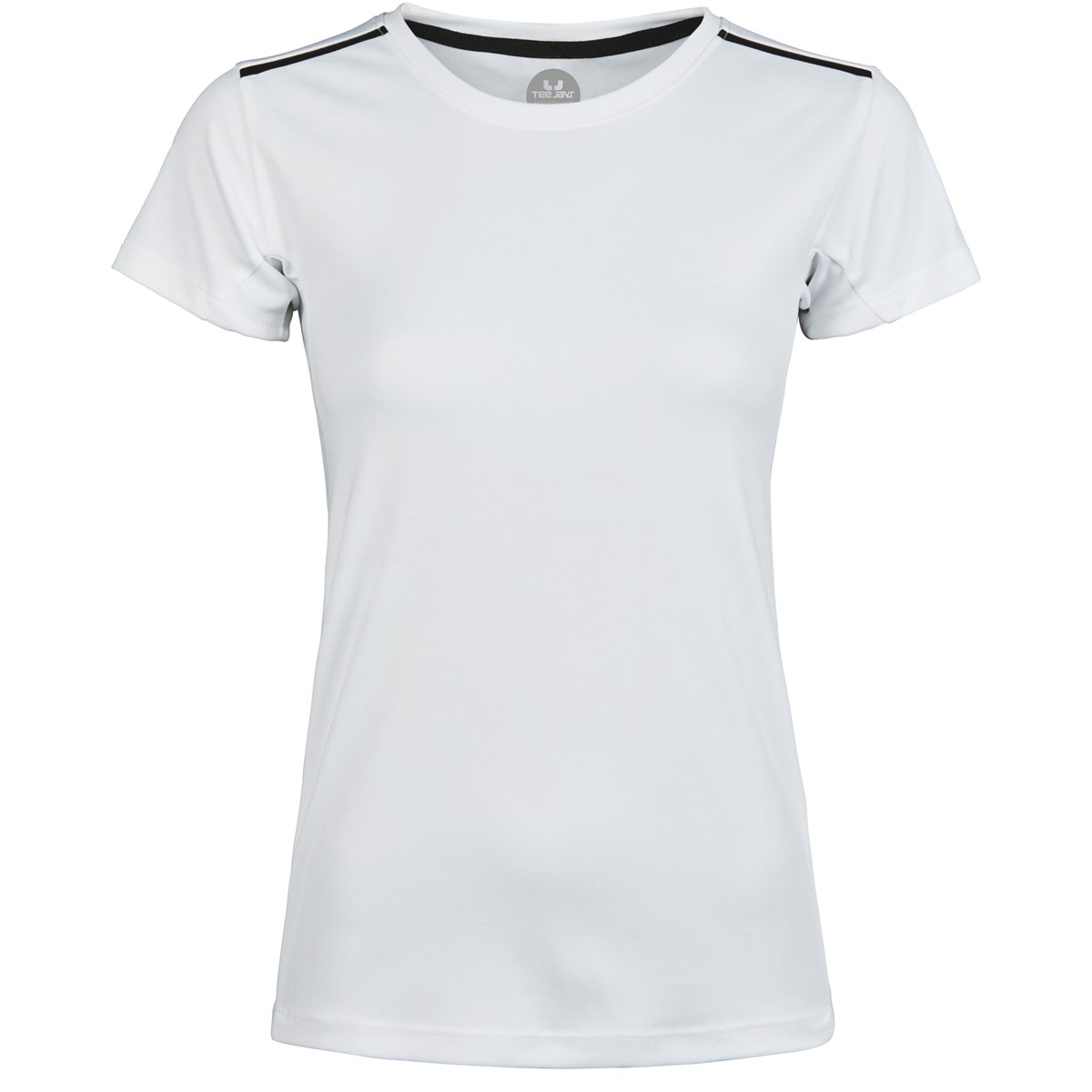 Tee Jays dame luxury T-shirt med logotryk, , large image number 0