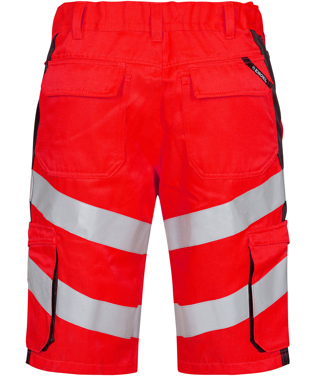 Engel Safety Light arbetsshorts, Varsel R&ouml;d/Svart