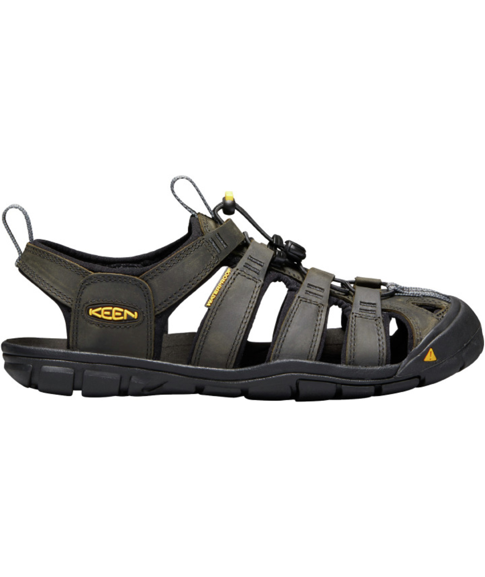 Keen Clearwater CNX l&auml;der sandaler, Magnet/Black