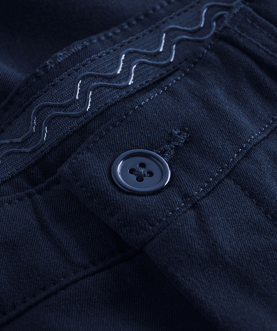 NewTurn stretch slim fit dame chinos, Navy, large image number 2