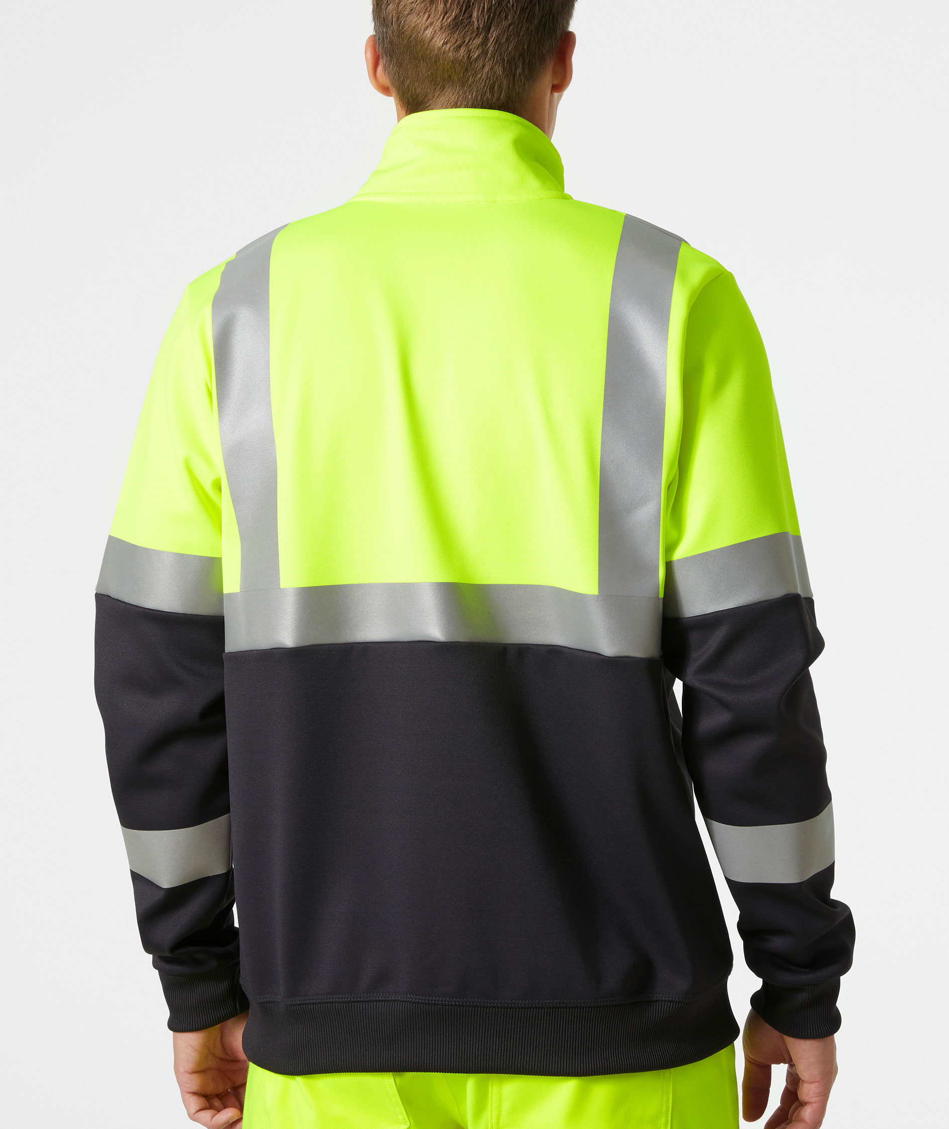 Helly Hansen Addvis half zip sweatshirt, Hi-vis Gul/Ebony, large image number 3