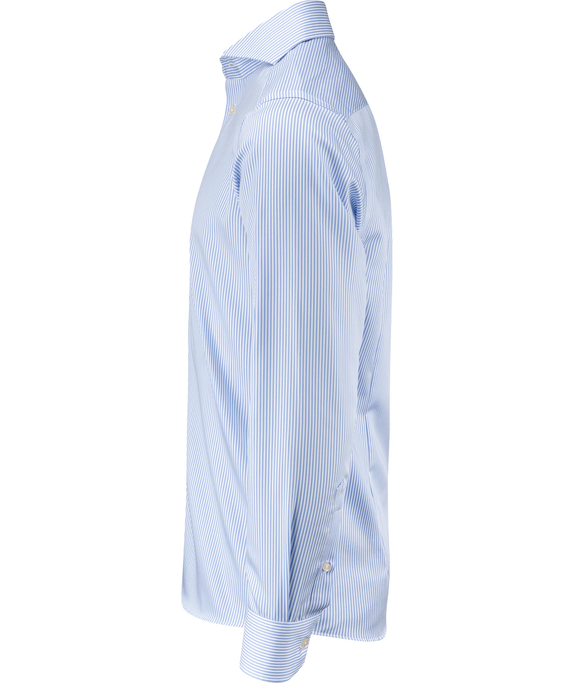 J. Harvest & Frost Twill Yellow Bow 50 slim fit skjorta, Sky Blue/Stripe, large image number 2