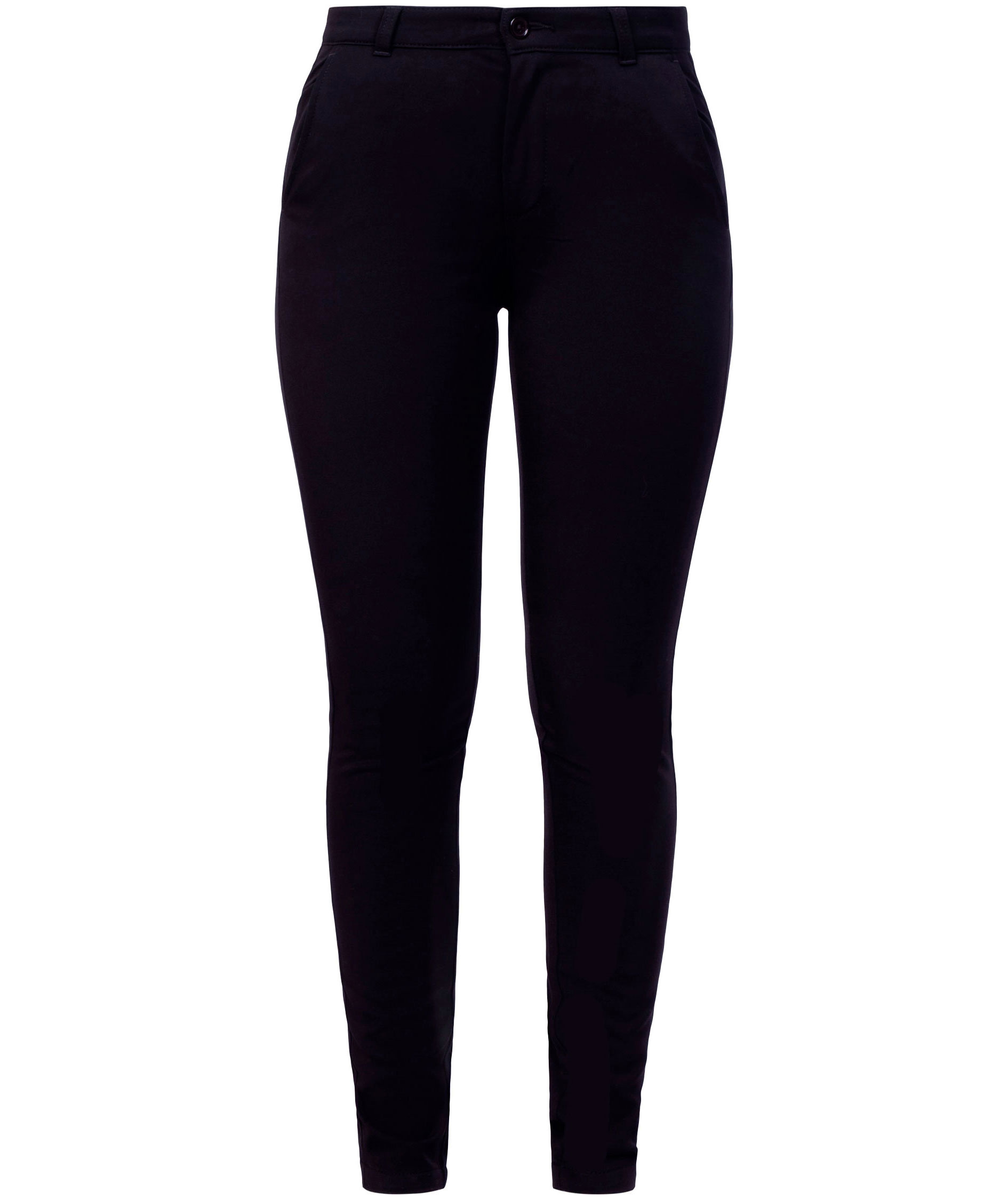 NewTurn stretch slim fit chinos dam, Svart